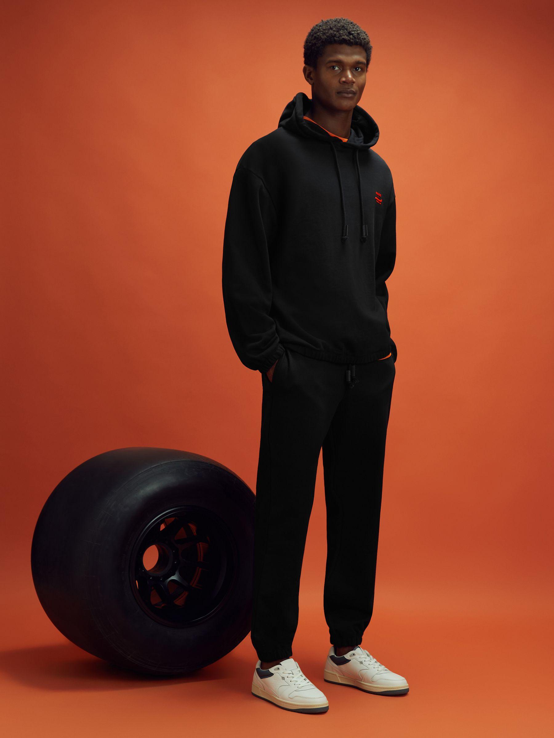 McLaren F1 Cotton Drawstring Joggers in Black Product Image