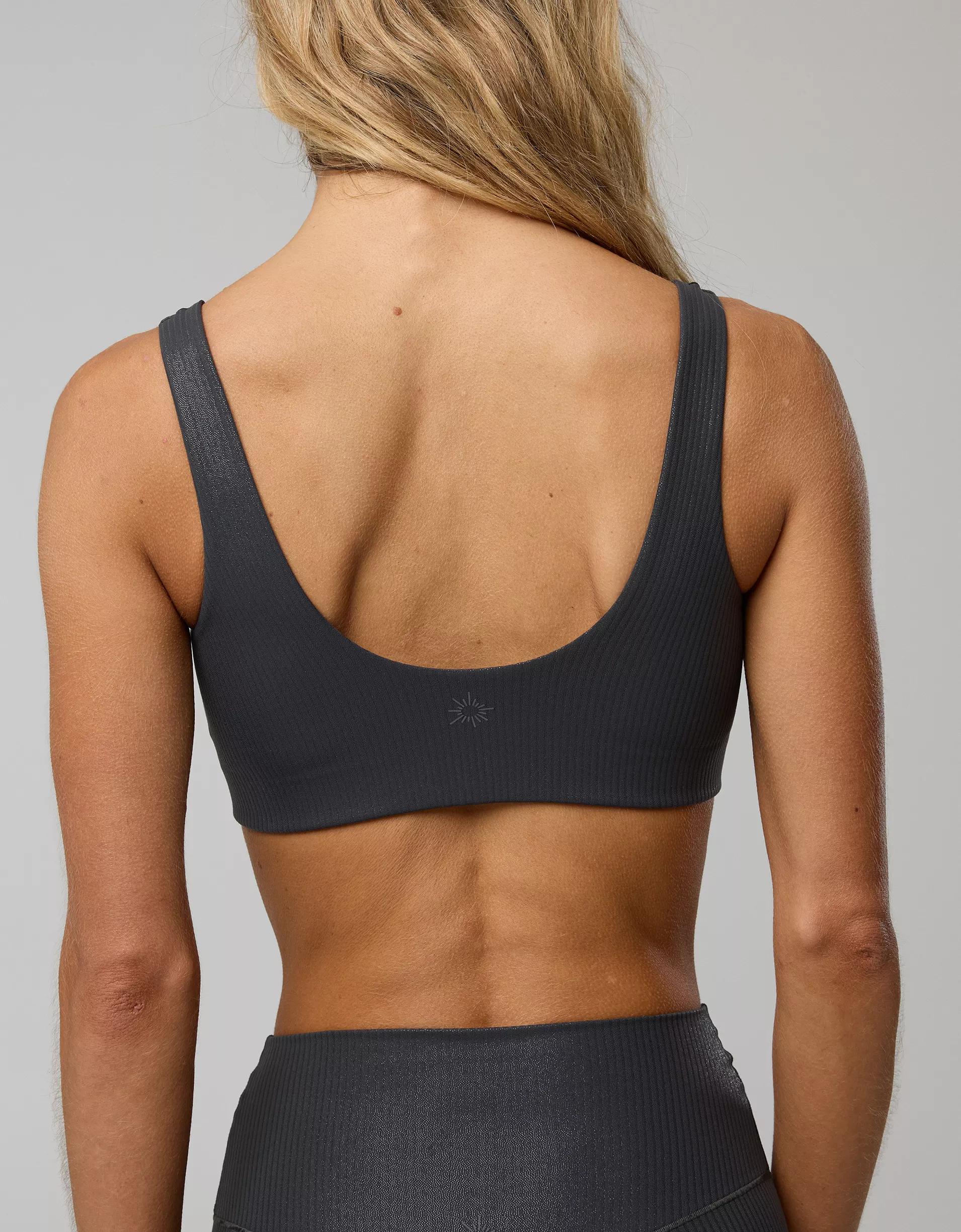 OFFLINE By Aerie Real Me XTRA Rib Foil Classic Sports Bra Women's Product Image