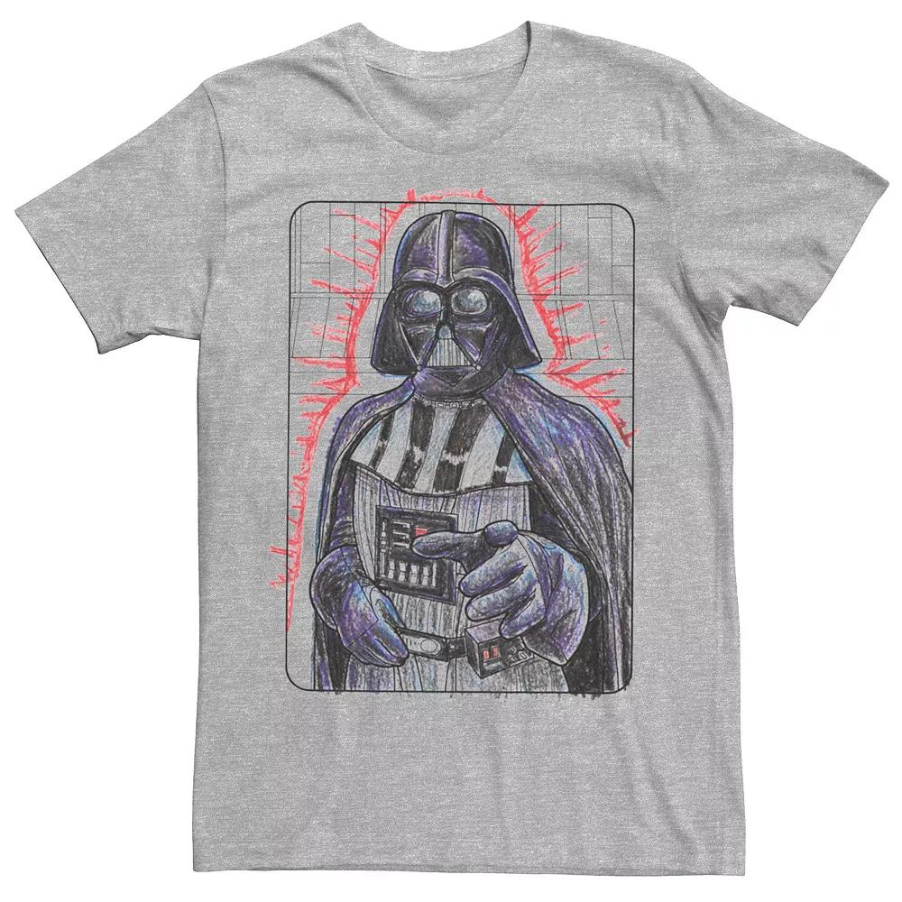 Men's Star Wars: A New Hope Darth Vader Coloring Book Graphic Tee,  Product Image