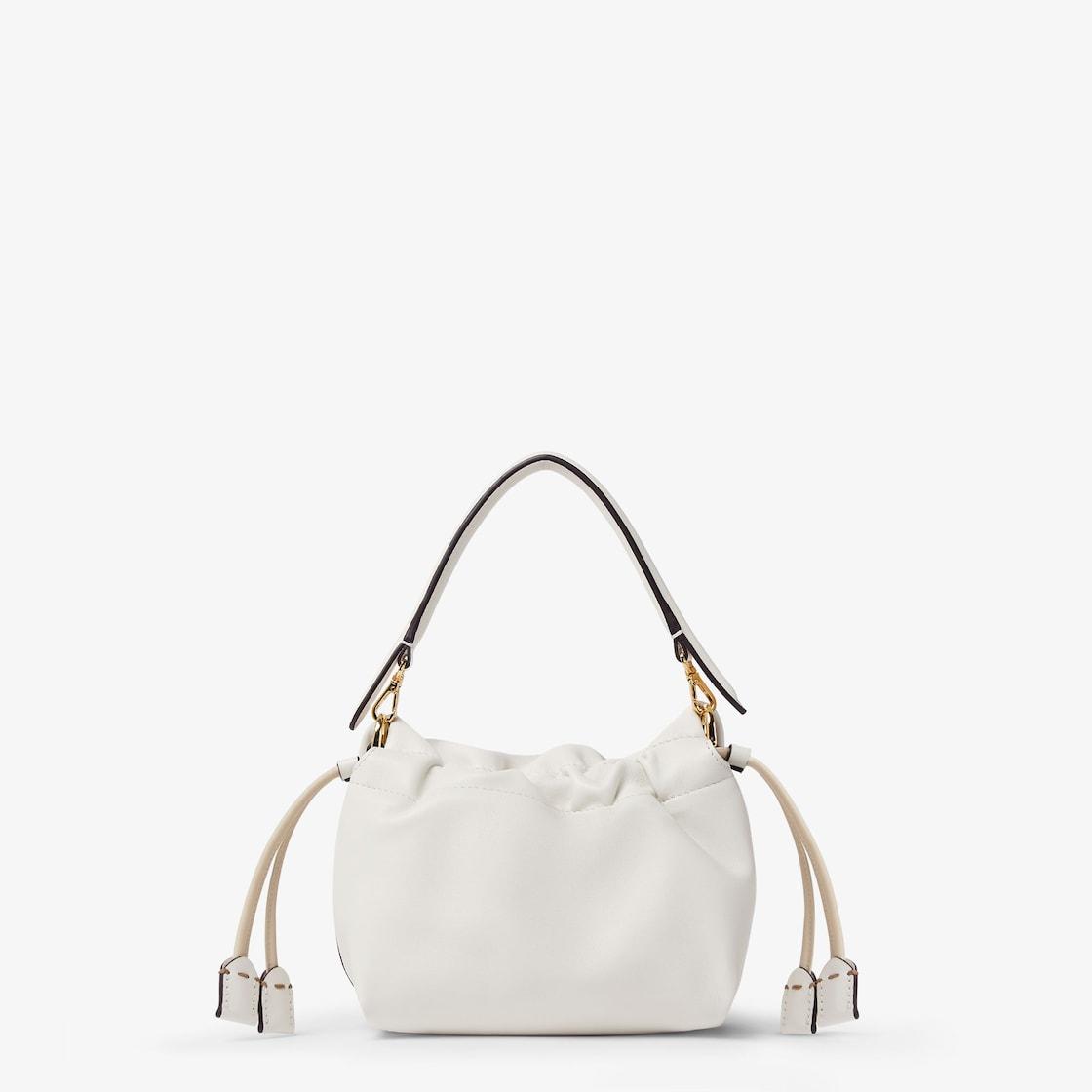 Mamma Baguette SmallWhite nappa leather mini bag Product Image