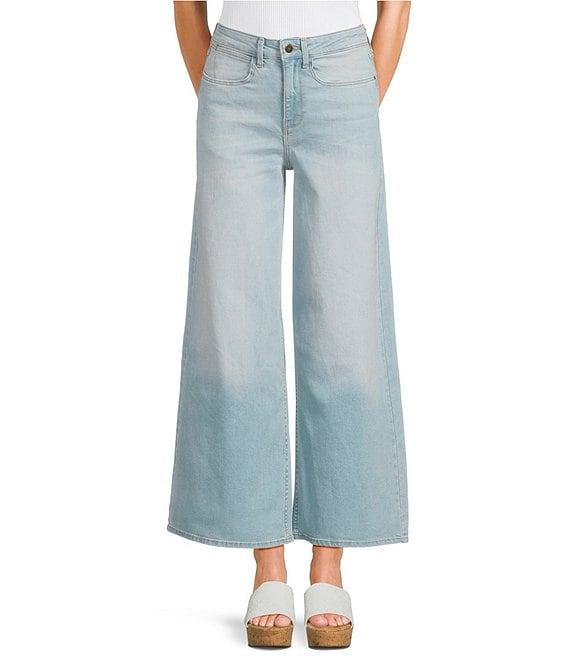 Wrangler 27#double; Inseam Cropped Wide Leg Jeans Product Image