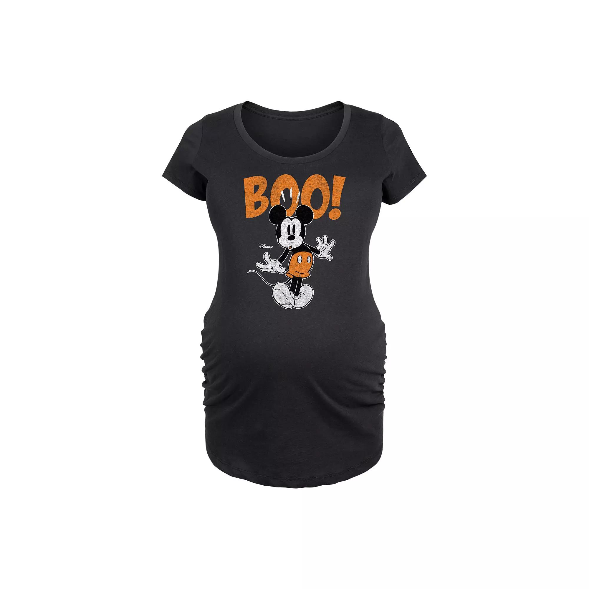 Disney's Mickey Mouse Maternity Boo Graphic Tee, Women's,  Product Image