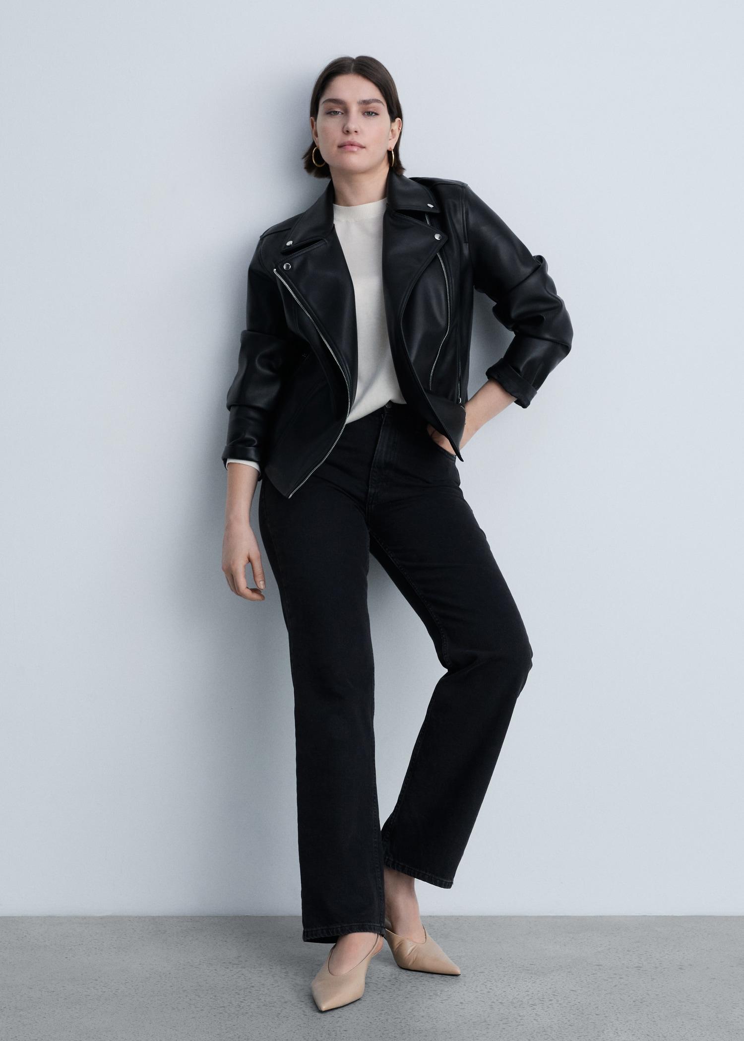 Silk-blend knitted sweater - Women | MANGO USA Product Image