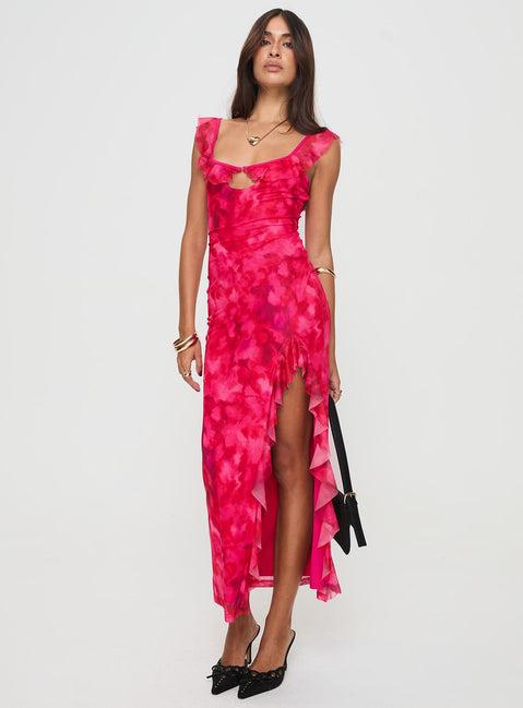 Ceri Maxi Dress Pink Product Image