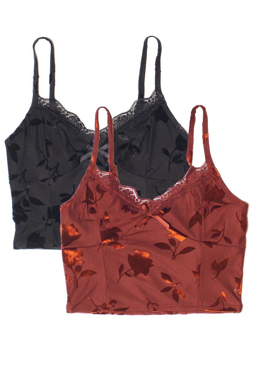 Floral Velvet Burnout Cami Product Image