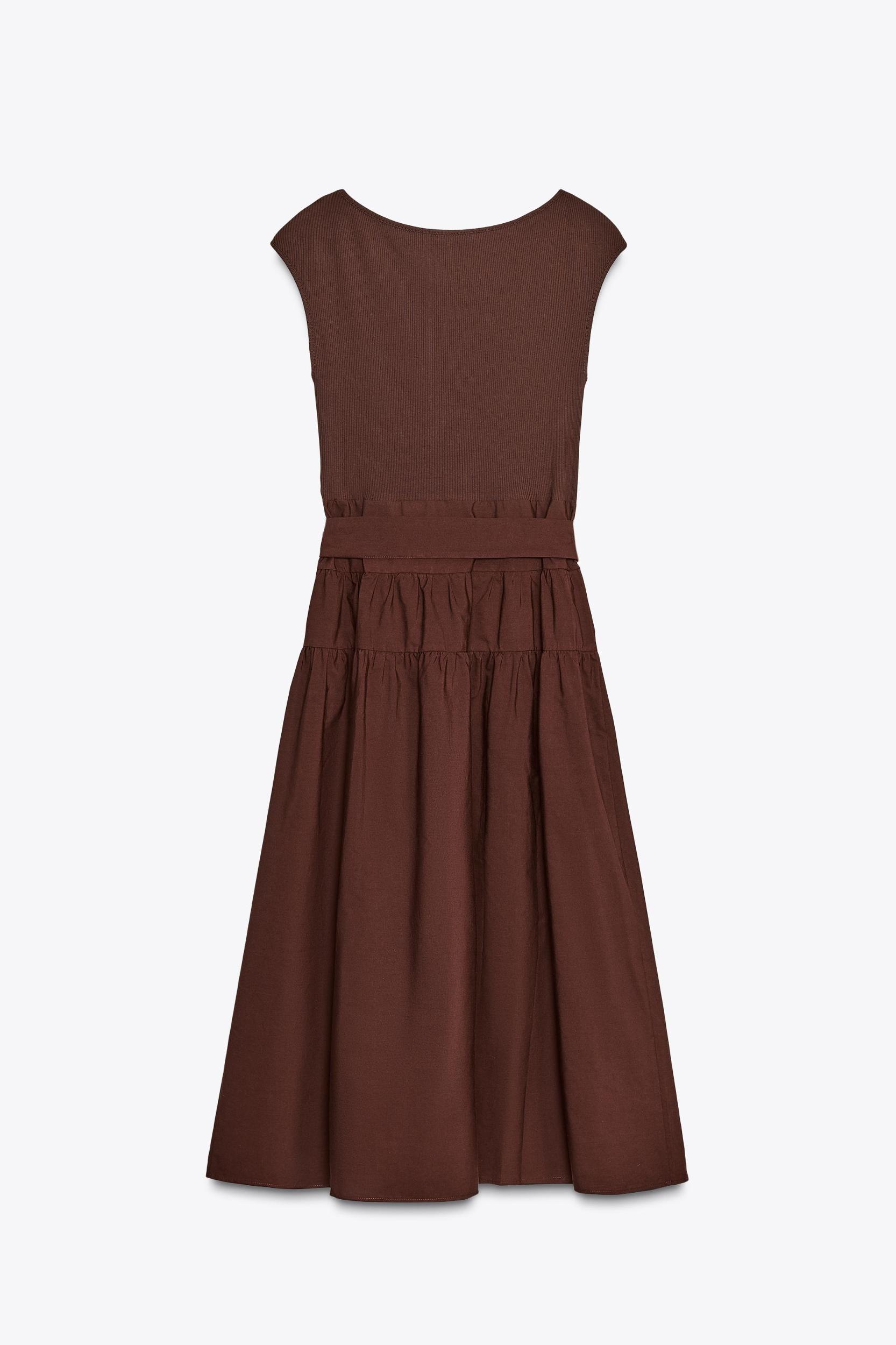 COMBINATION RUCHED DRESS Product Image