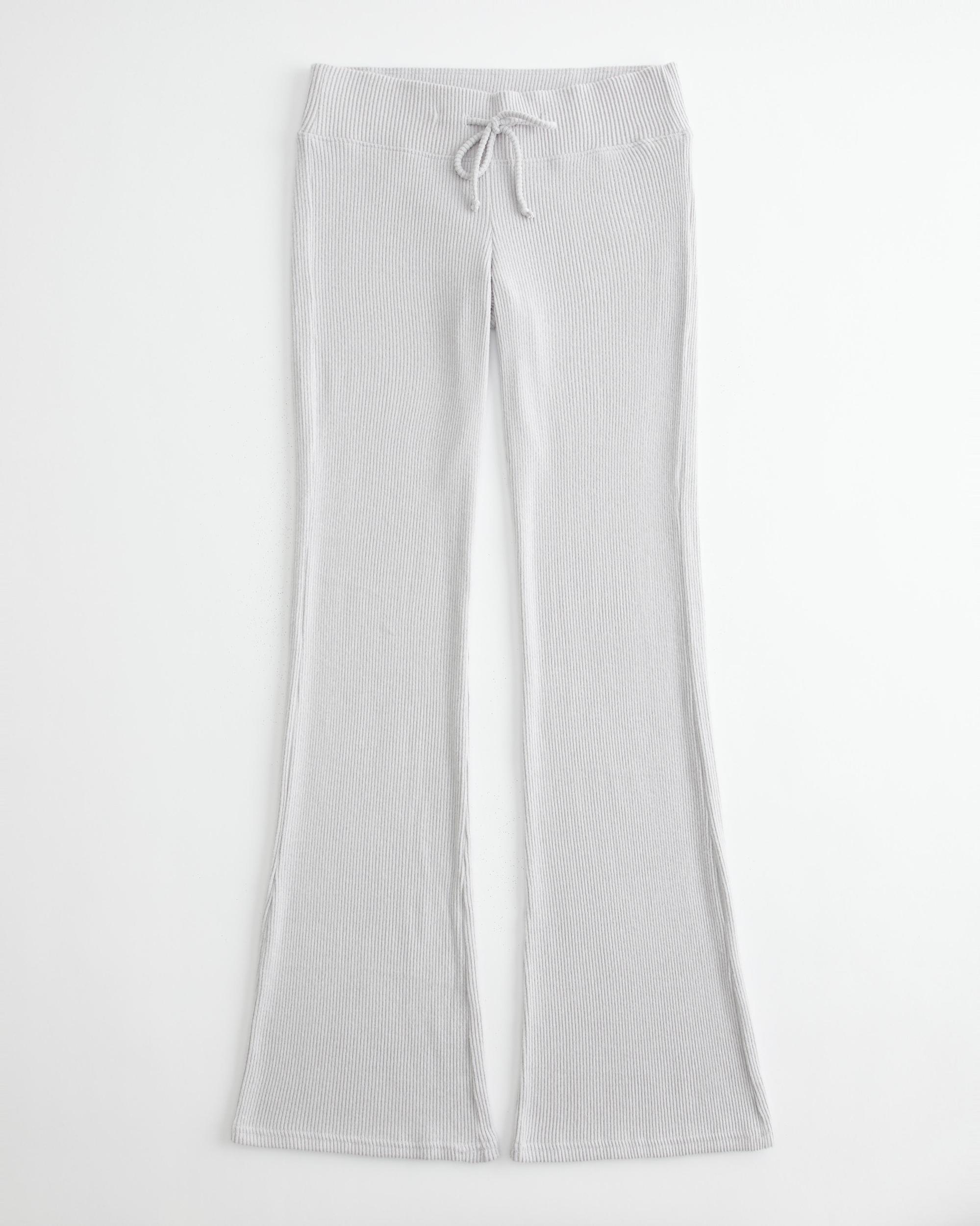 Cozy Ribbed Flare Pants Product Image