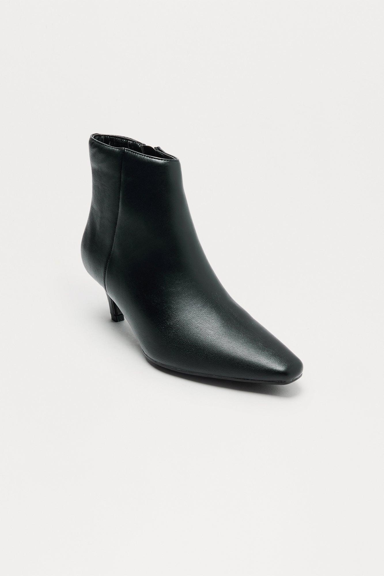 Raj Kitten Heel Booties - Black Female Product Image