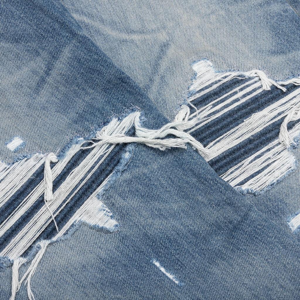 Pleated Denim Straight MX1 Jean - Honeycomb Indigo Male Product Image