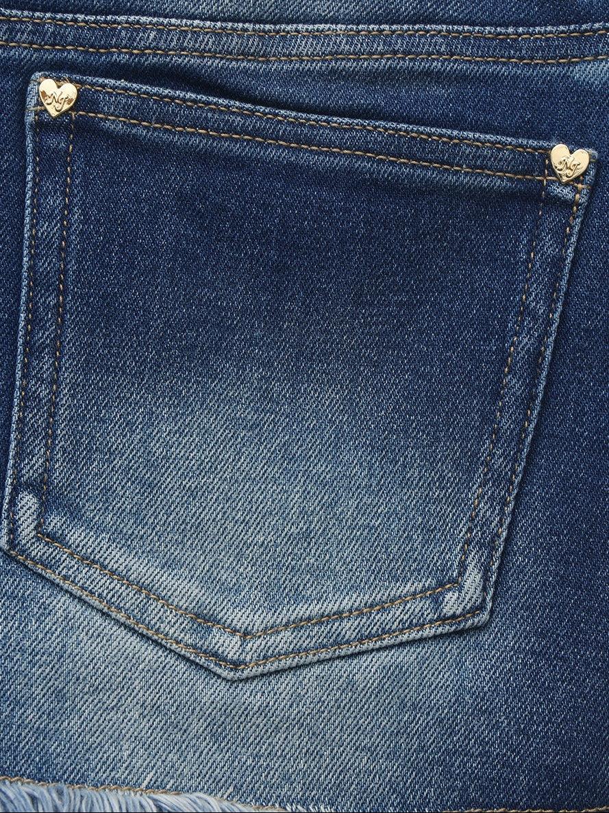 Lexi Low-Rise Light Blue Denim Mini Skirt Product Image