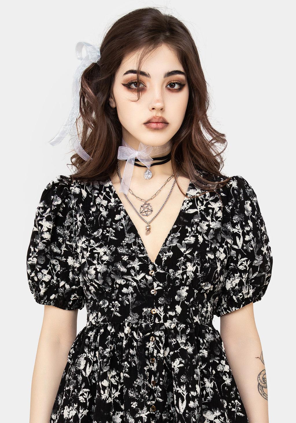 Eulogy Button Front Mini Dress Product Image