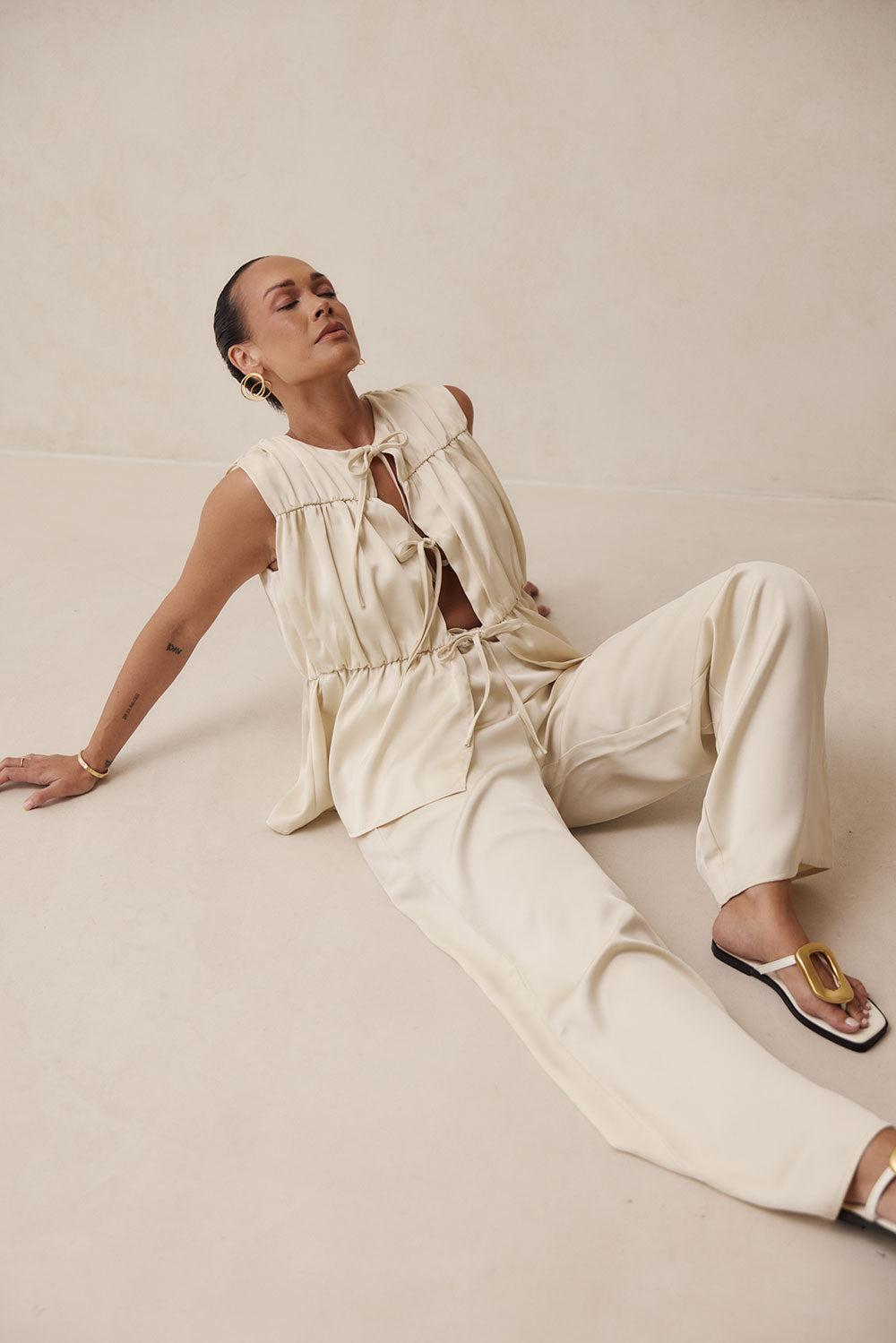 Juliette Pants - Beige Product Image