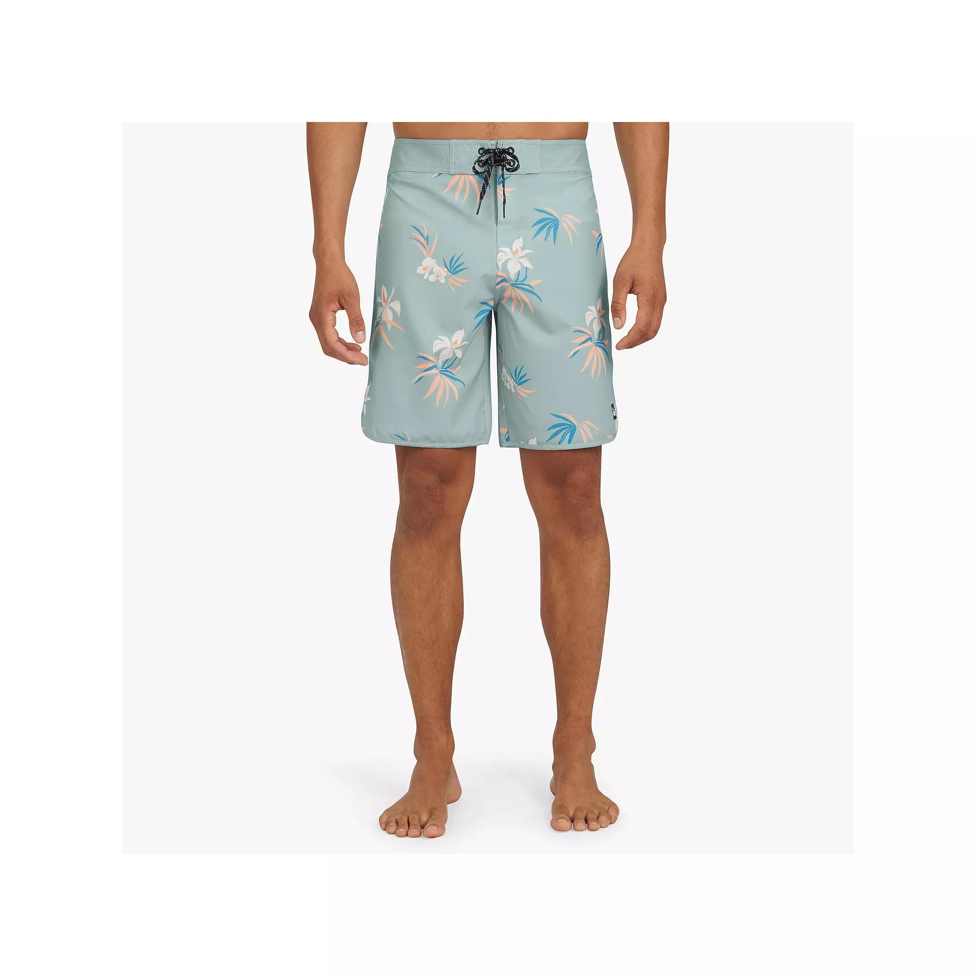 Men's Quiksilver 9" Free Flow Scallop Boardshorts, Size: 38, Jade Gray Product Image