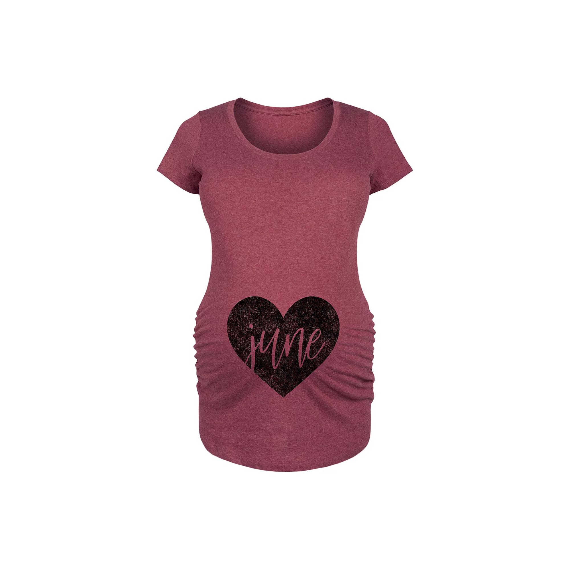 Maternity Heart June Graphic Tee, Women's,  Product Image