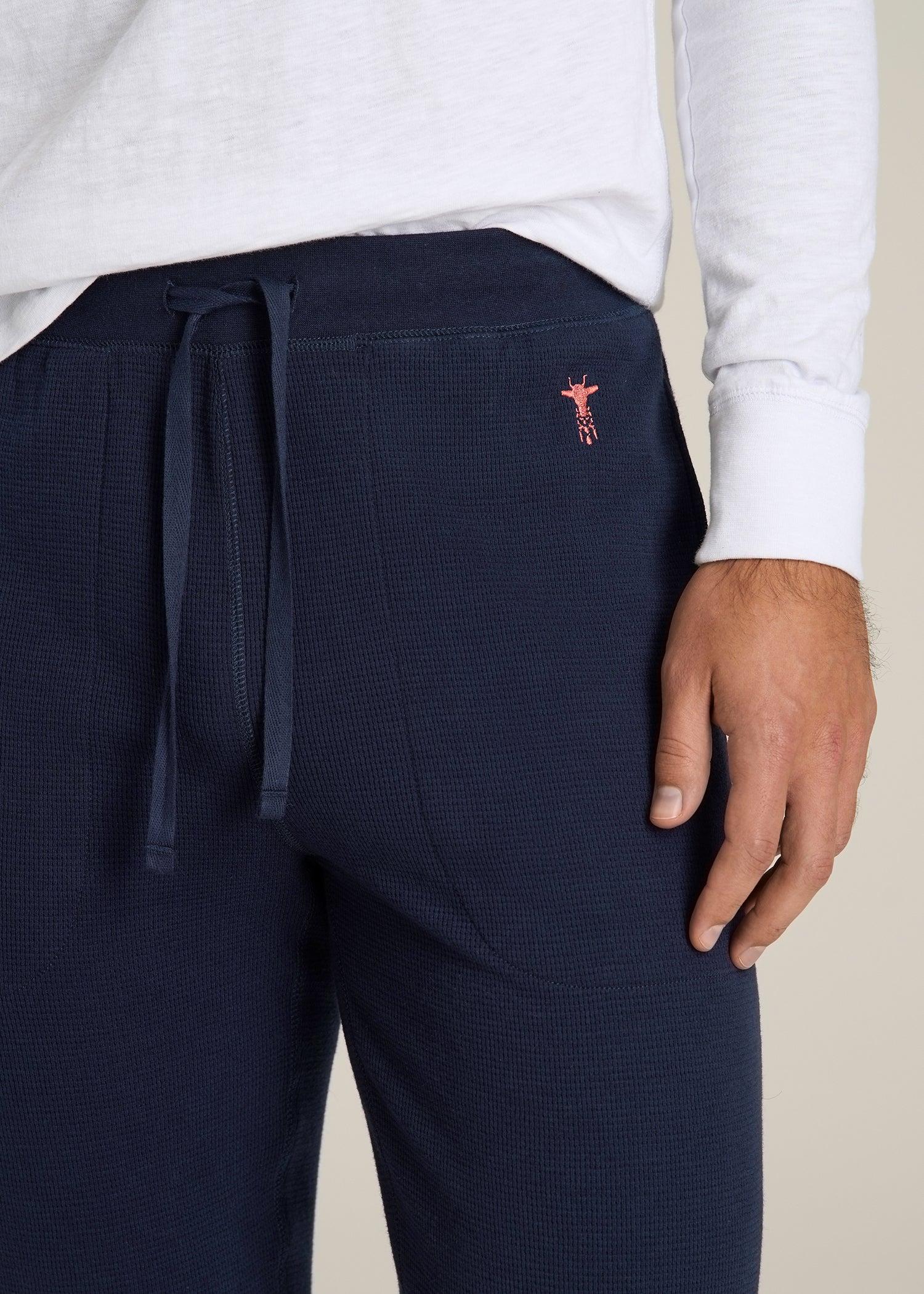 Waffle-Knit Lounge Jogger for Tall Men in Patriot Blue Male Product Image