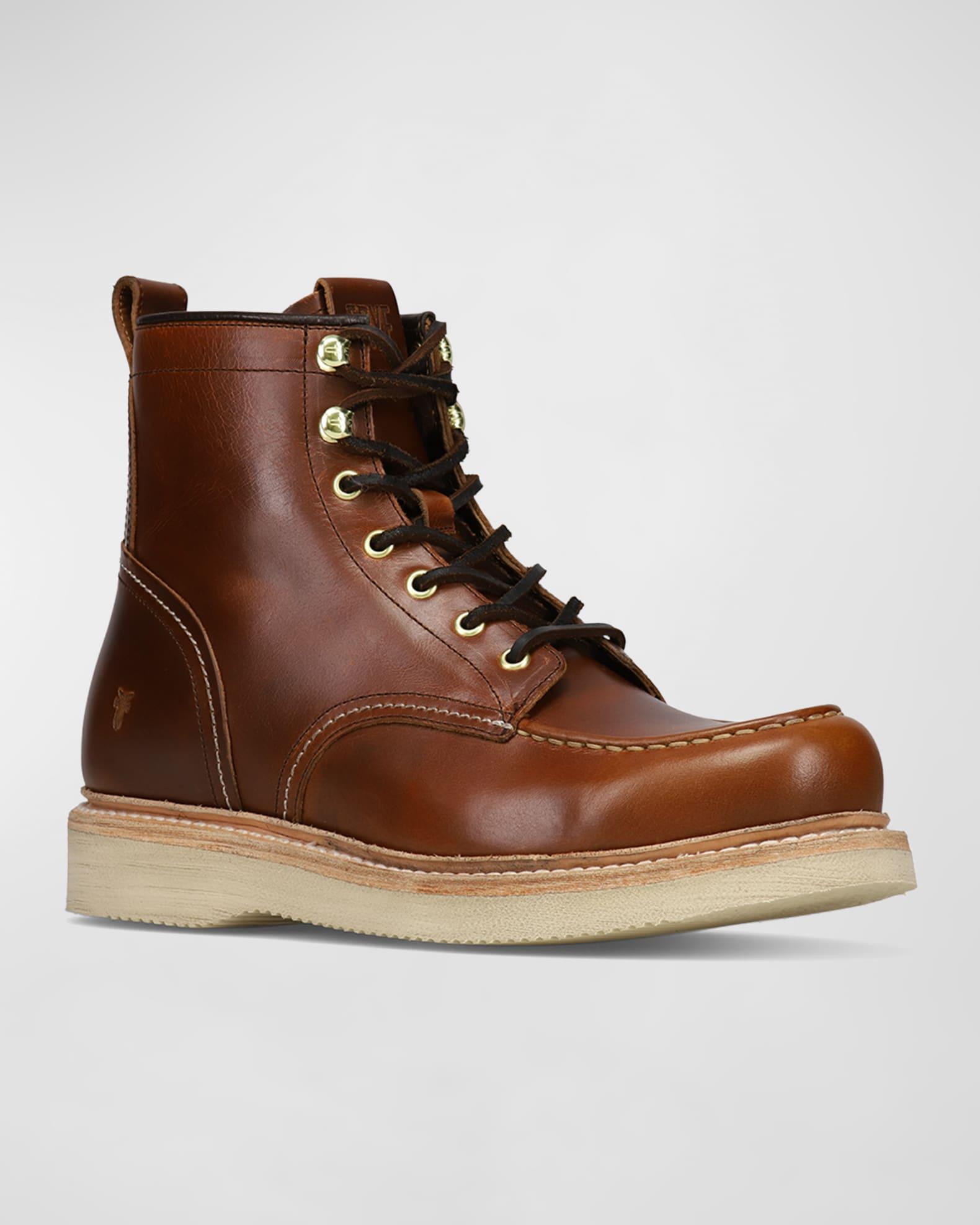 Men's Hudson Leather Lace-Up Work Boots Product Image