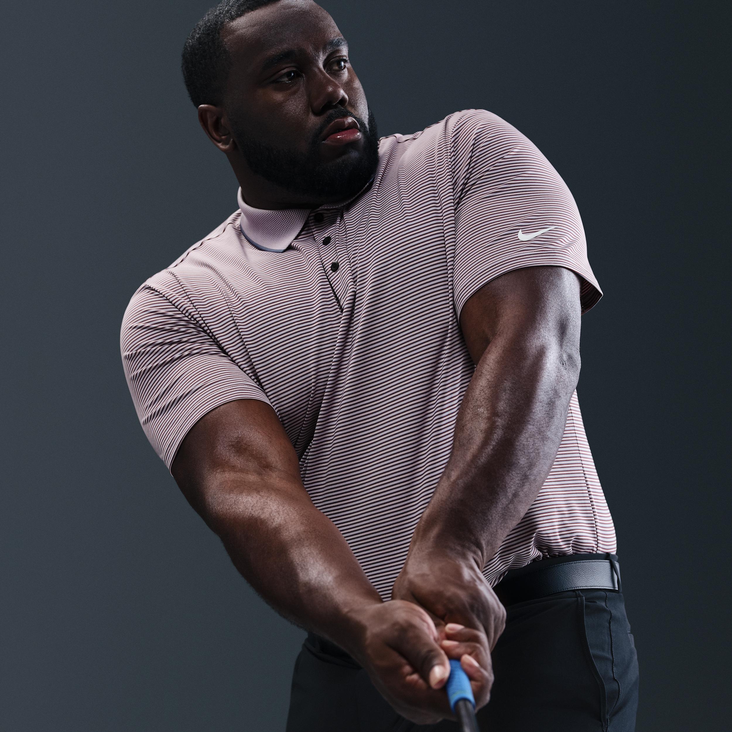 Nike Men's Tour Dri-FIT Striped Golf Polo Product Image