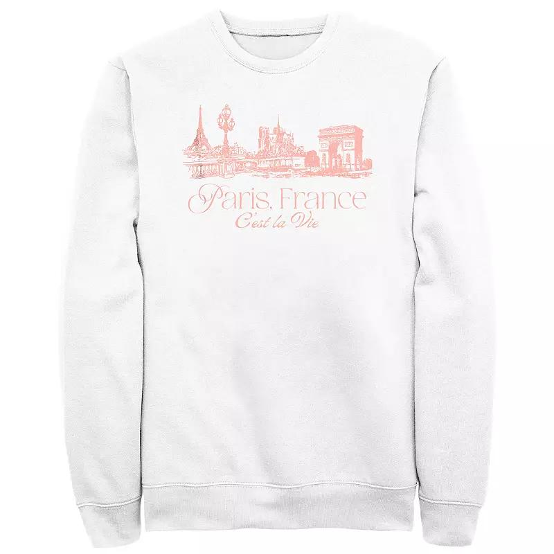 Men's Paris, France C'est La Vie Fleece,  Product Image