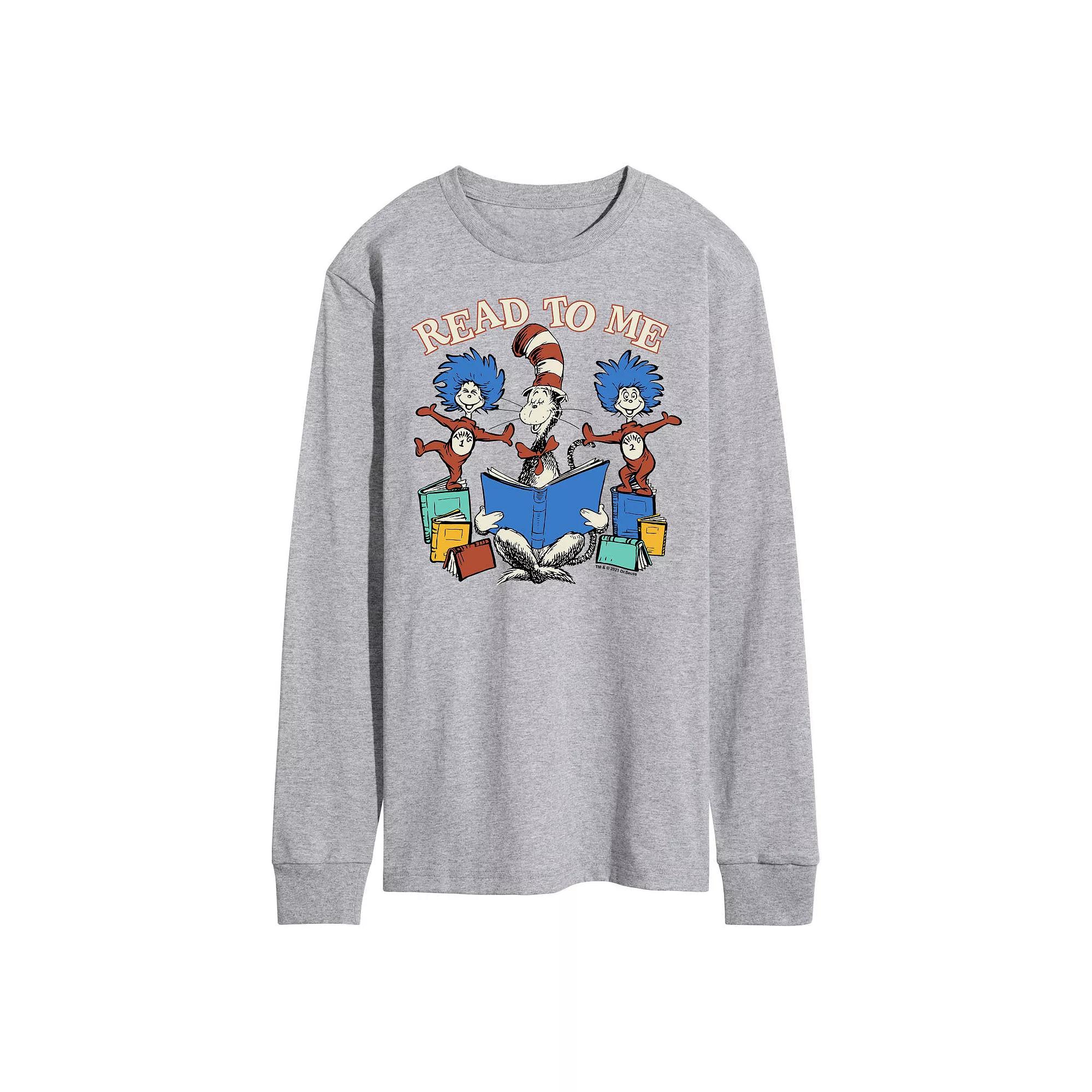Men's Dr. Seuss Read To Me Long Sleeve Graphic Tee,  Product Image