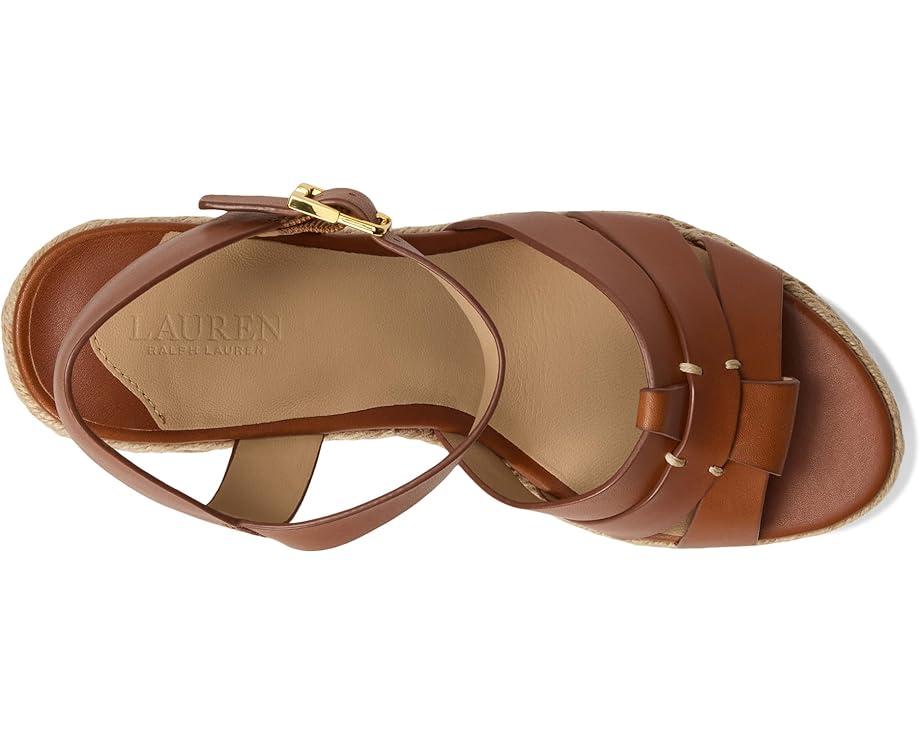 Hilarie Burnished Leather Espadrille Product Image