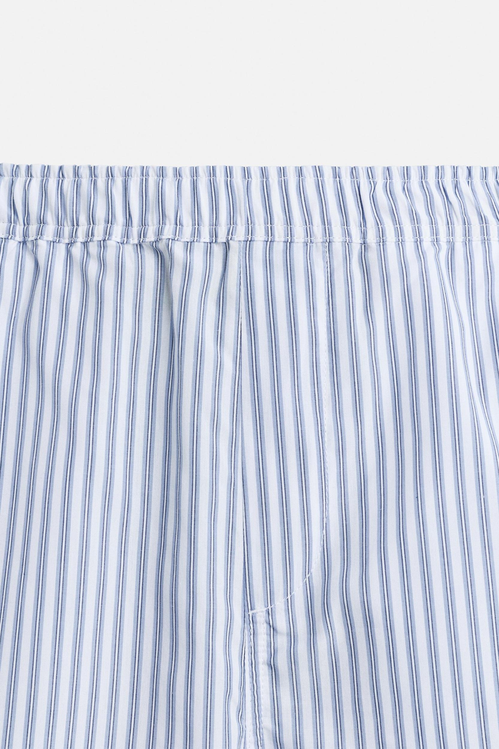 STRIPED RELAXED FIT SHORTS Product Image