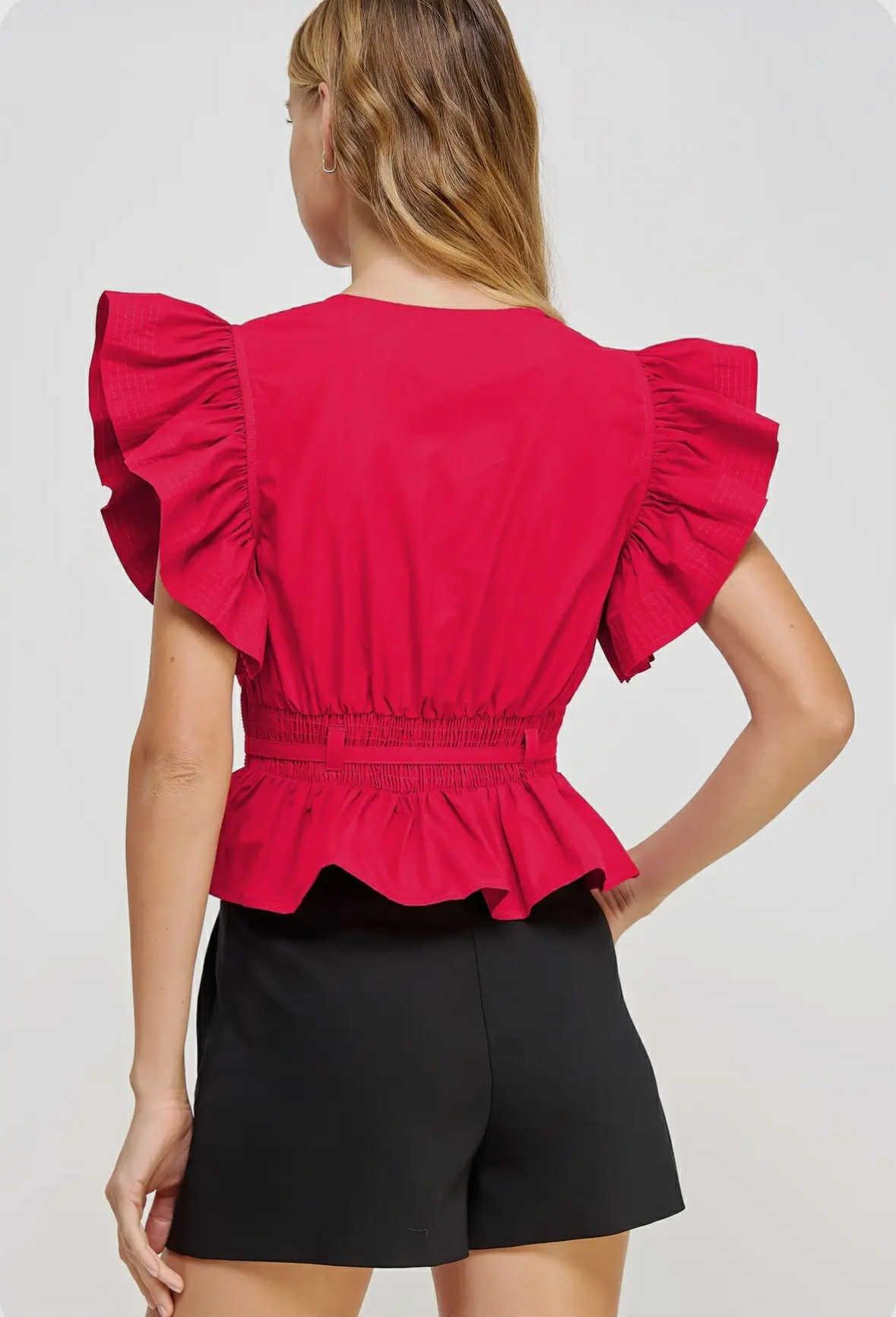 The Camila Flutter Top Product Image