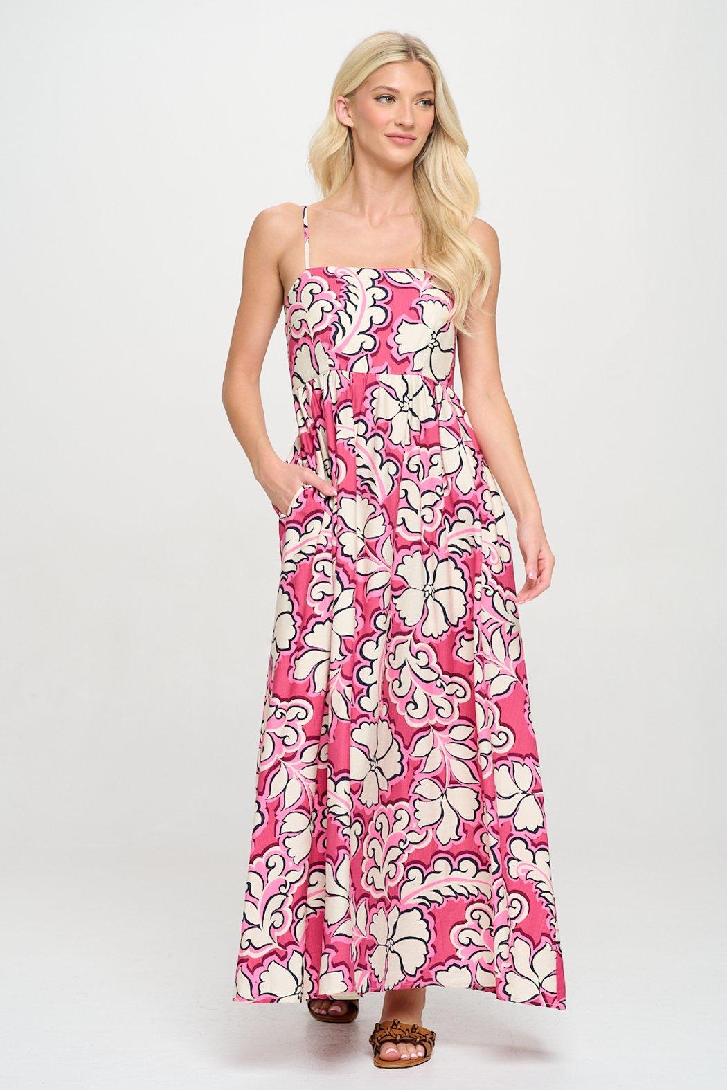 Rosy Bloom Maxi Dress Product Image