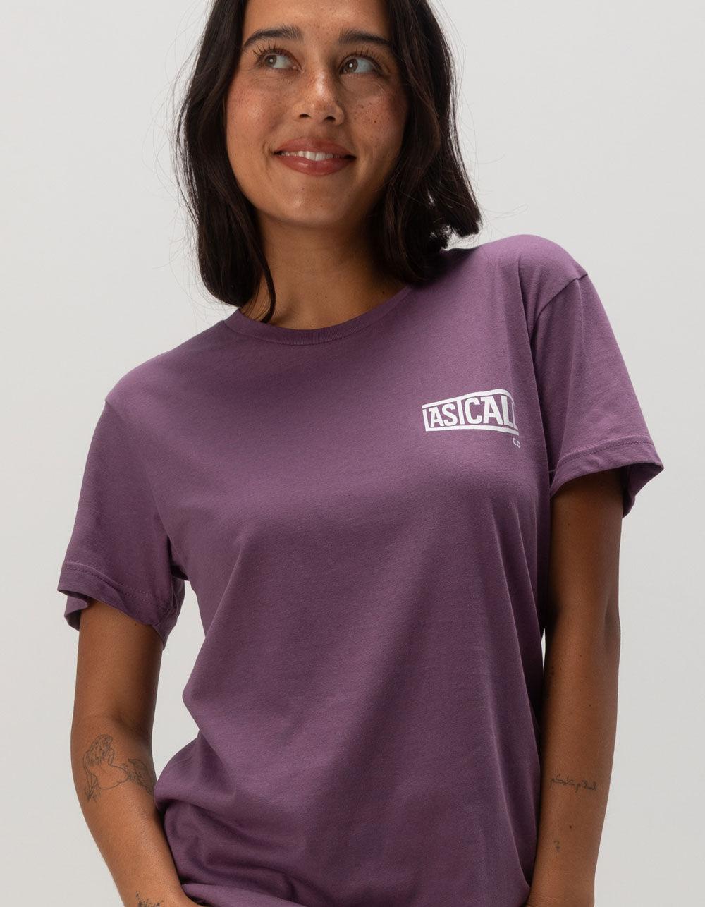 LAST CALL CO. Wicked Womens Boyfriend Tee - PURPLE Product Image