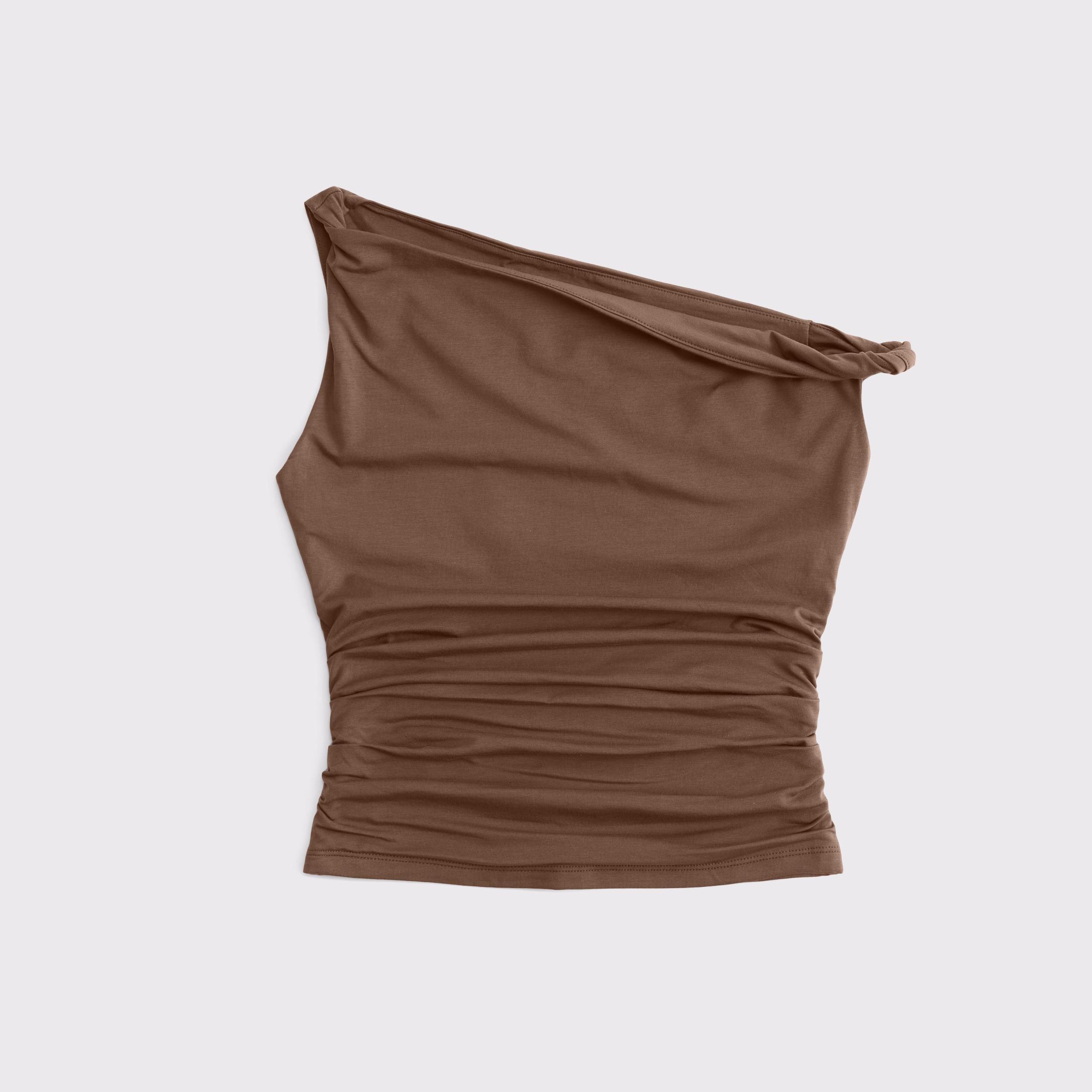 Asymmetrical Mesh Twist Top Product Image