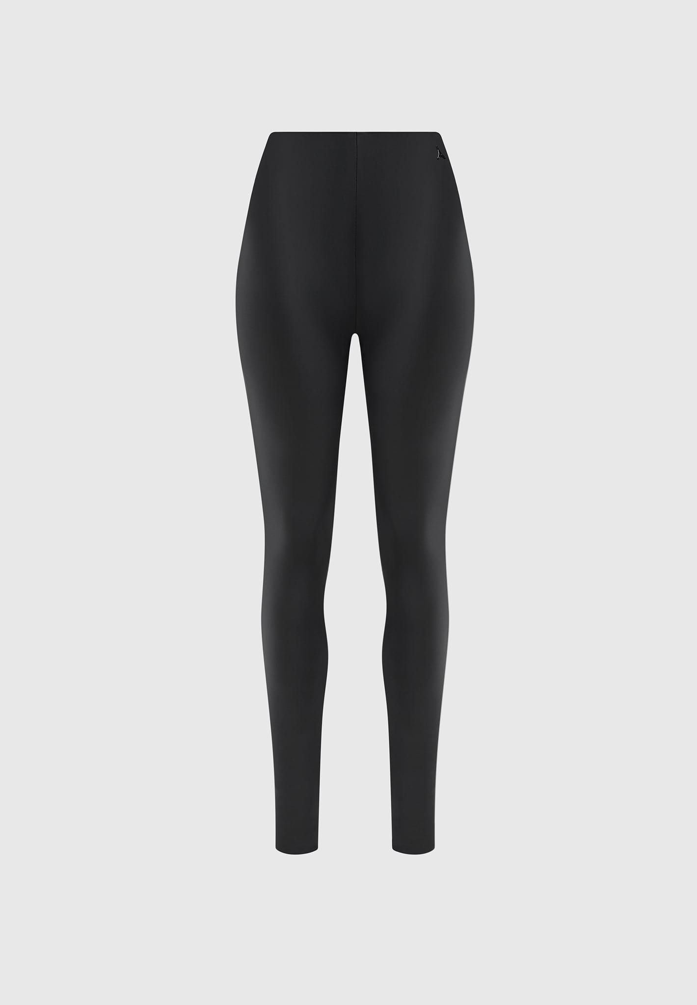 Matte Leather Leggings - Black Female Product Image