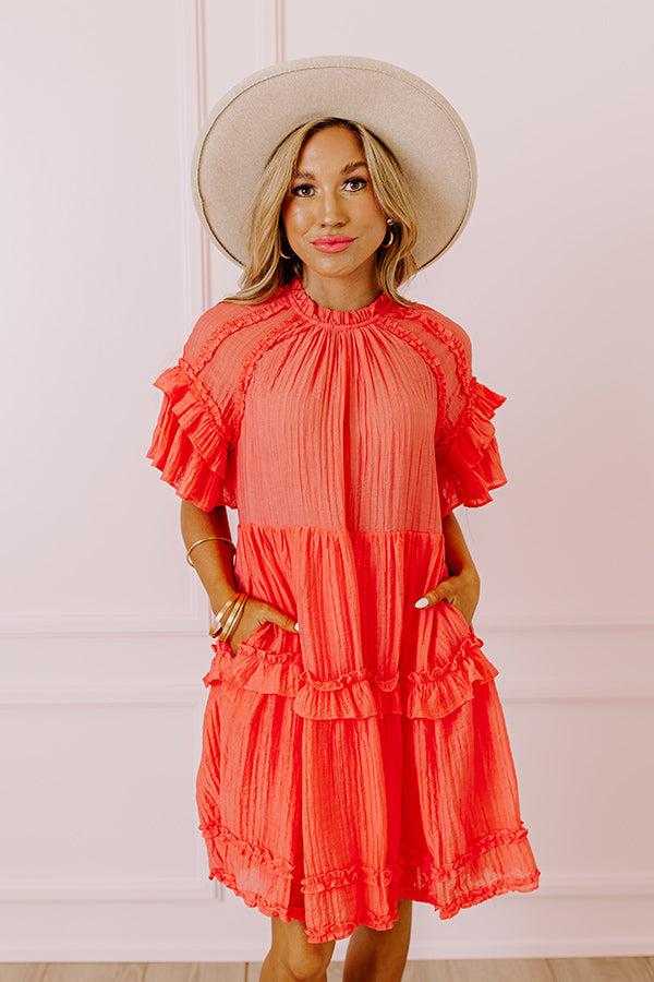 Sunny Stroll Ruffle Mini Dress Product Image