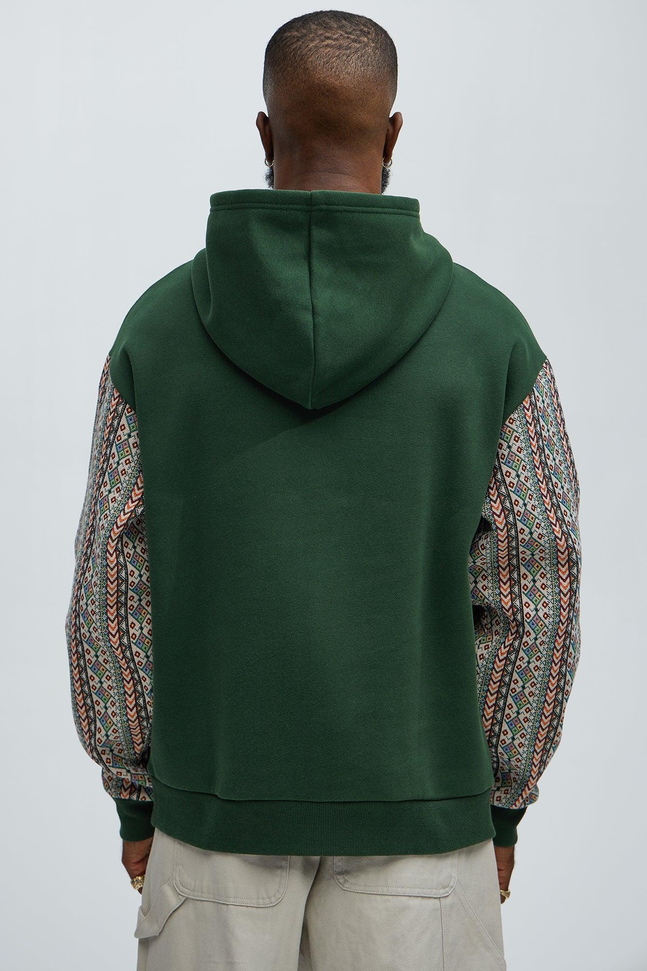 Western Imperial Tapestry Hoodie - Green Product Image