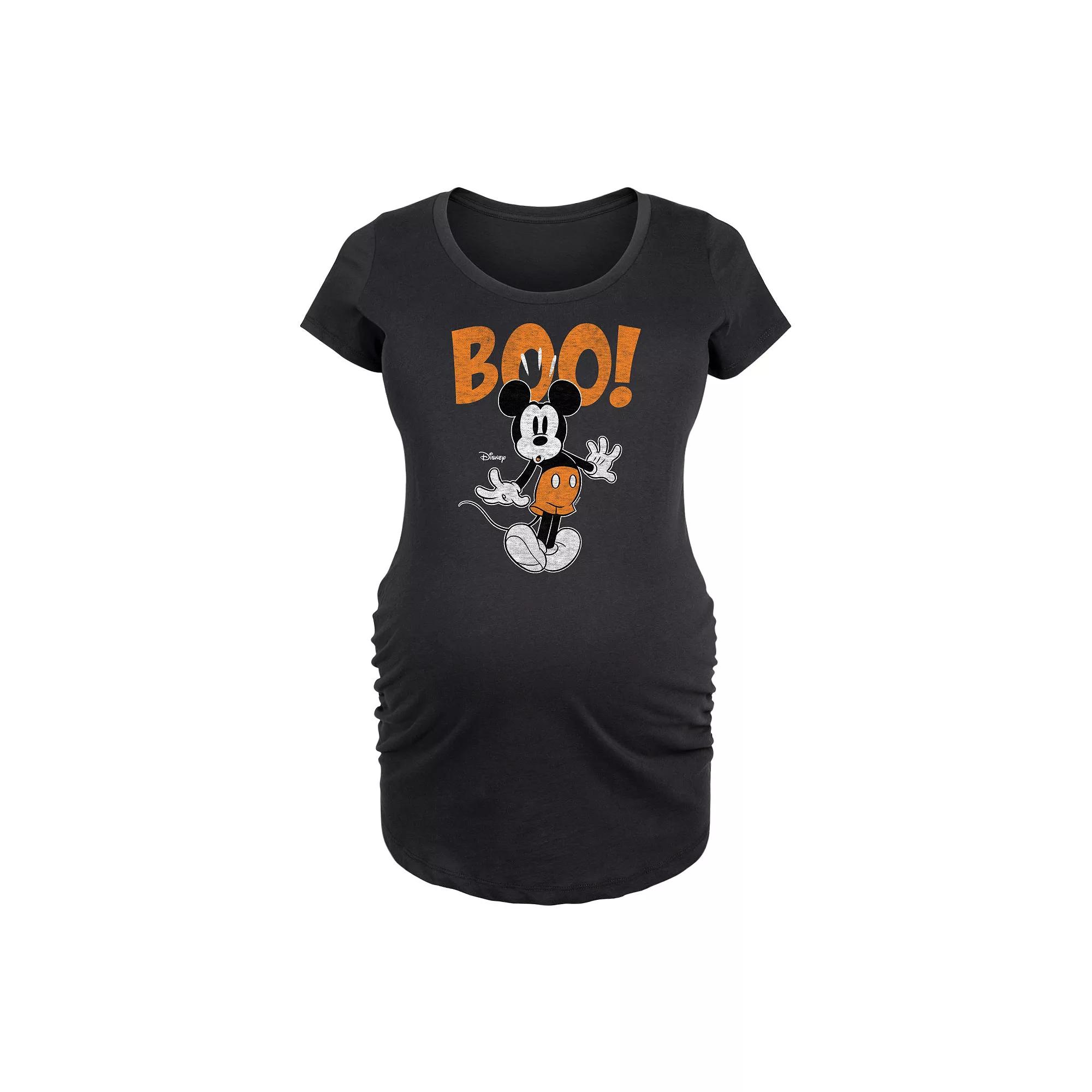 Disney's Mickey Mouse Maternity Boo Graphic Tee, Women's,  Product Image