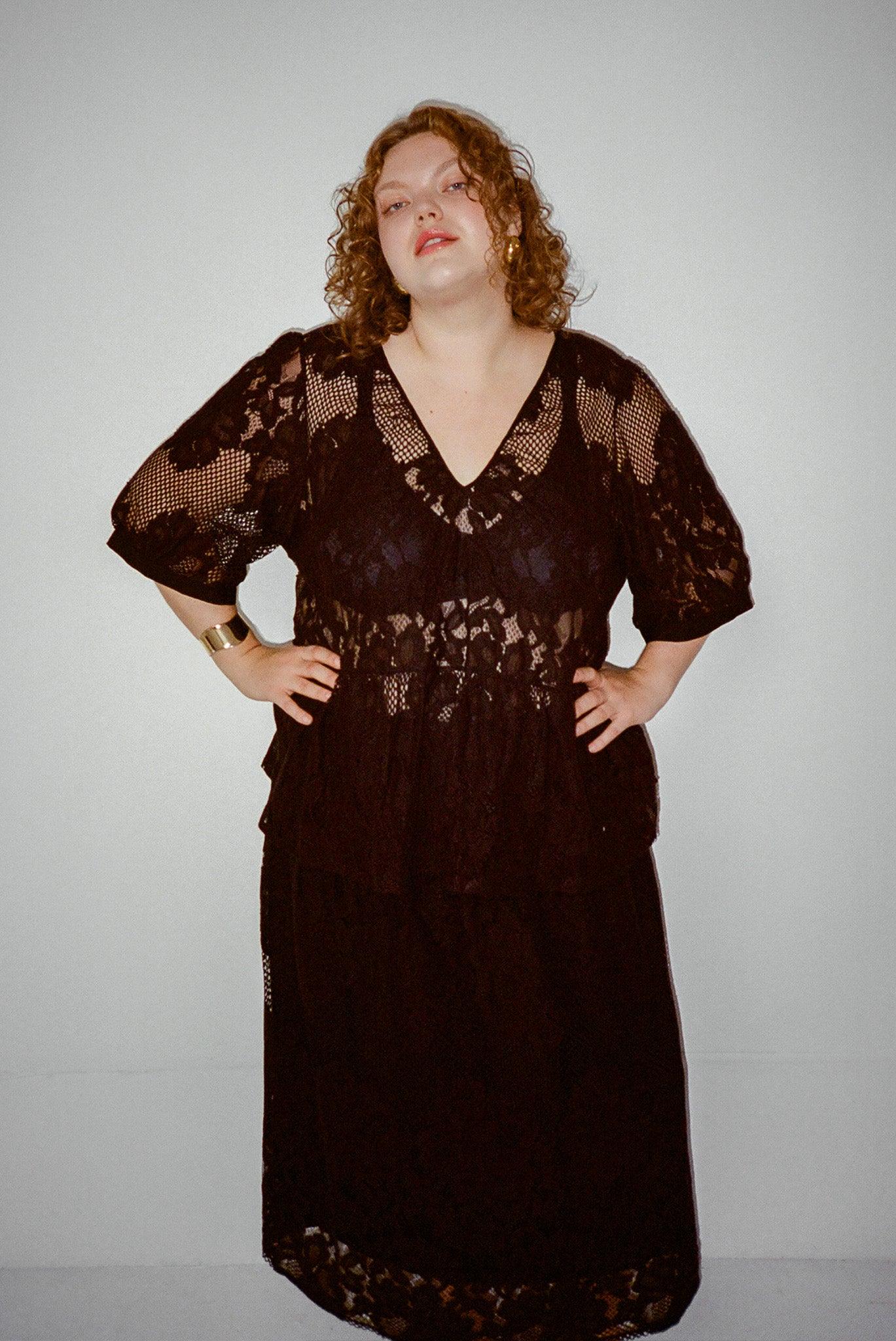 Lulu Skirt - Midnight Lace Product Image