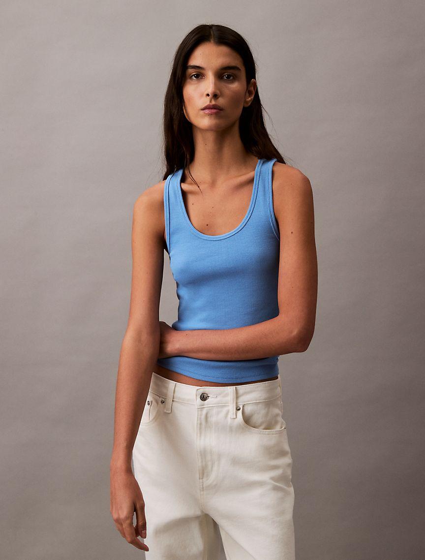 Cotton Contour Rib Tank Product Image