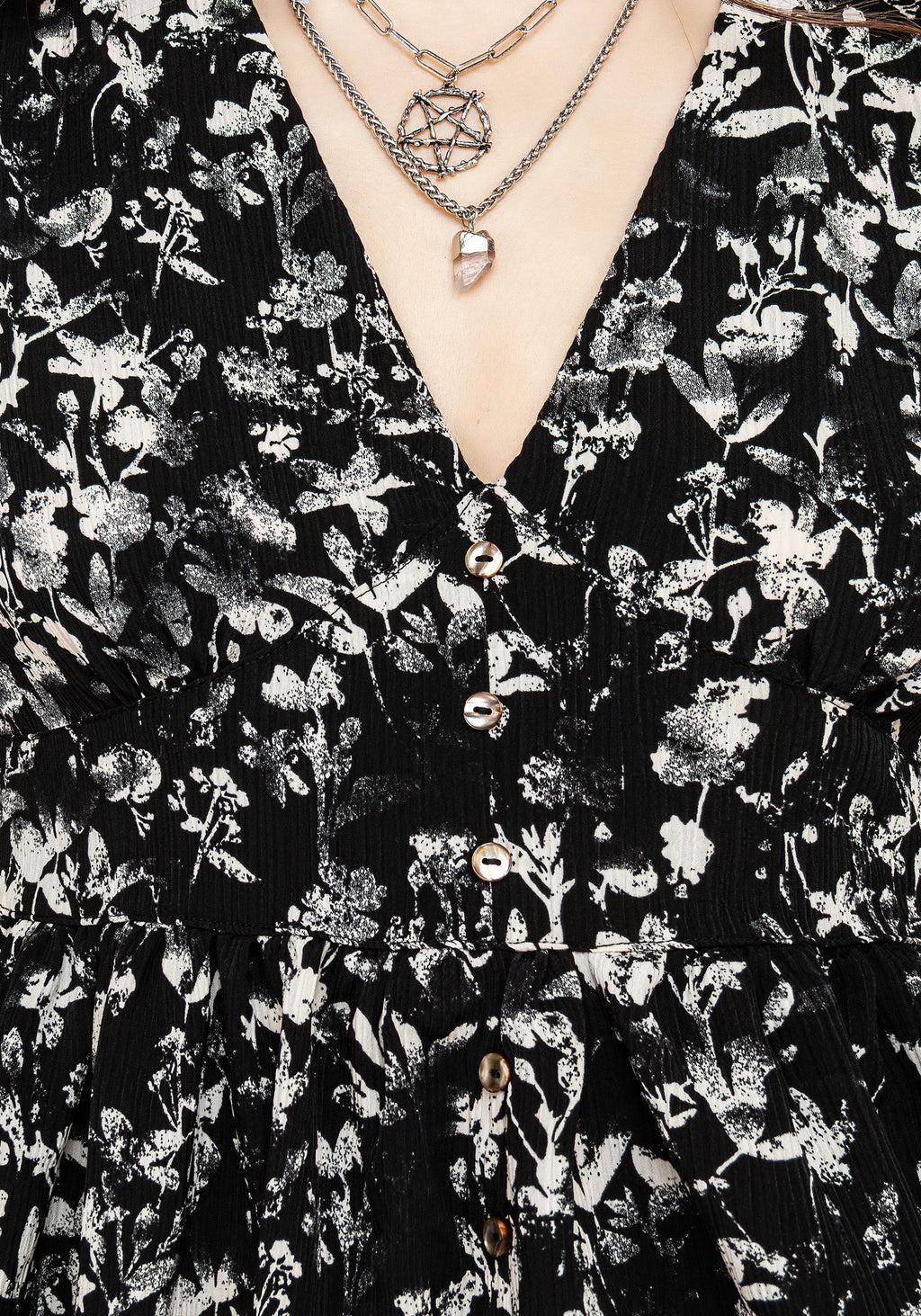 Eulogy Button Front Mini Dress Product Image