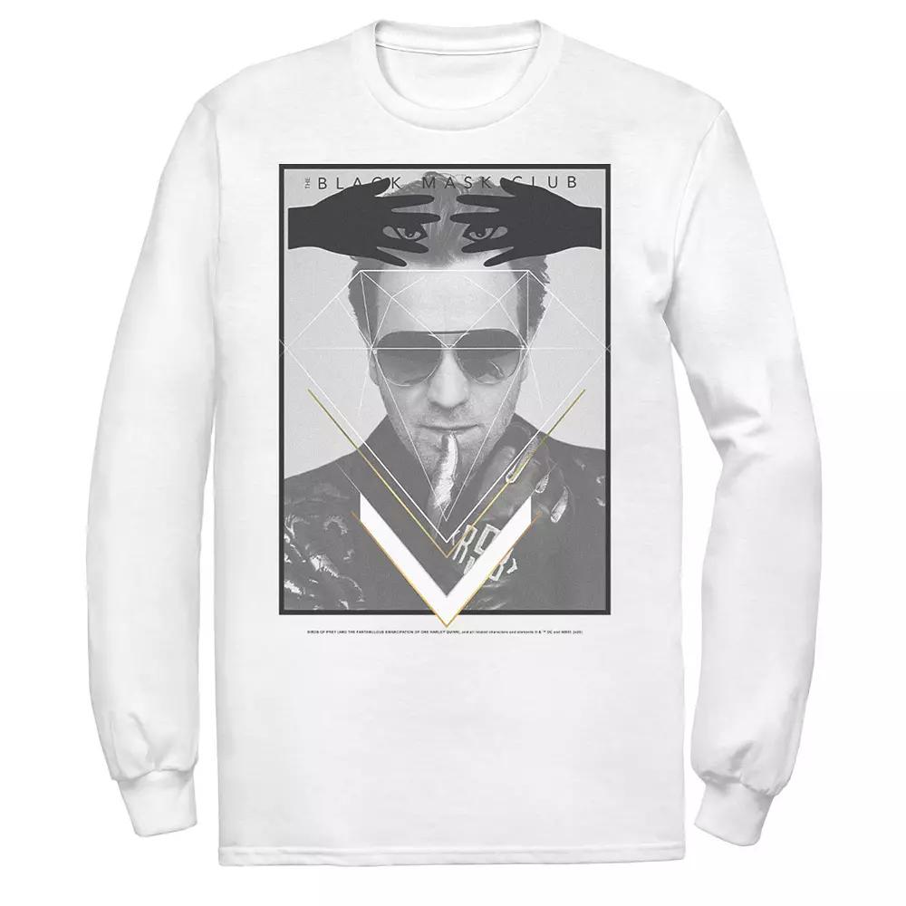 Men's DC Comics Birds Of Prey Black Mask Club Poster Tee, Size: Large, White Product Image