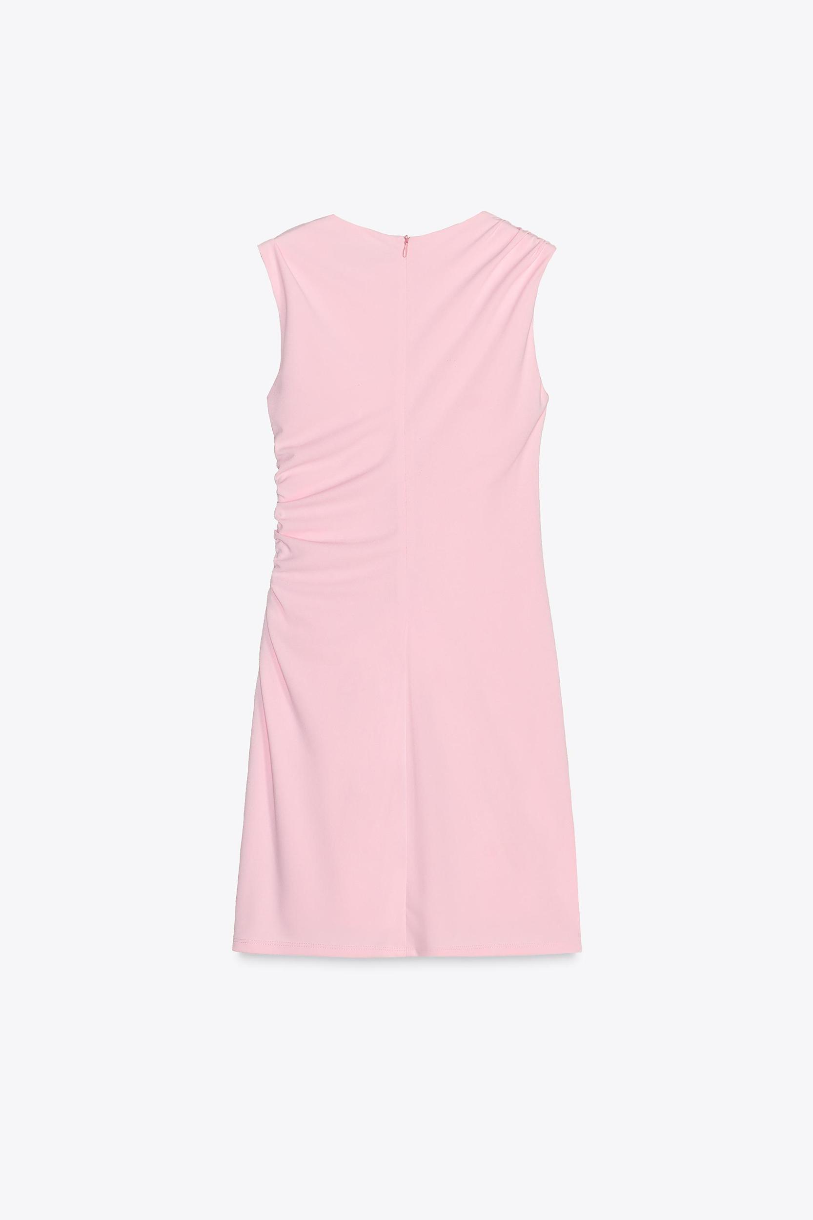 SHORT DRESS WITH RUCHING Product Image