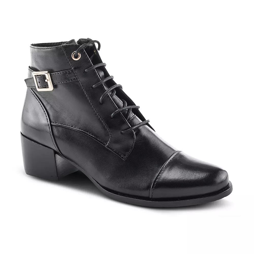 Spring Step Buckleup Women's Ankle Leather Boots,  Product Image