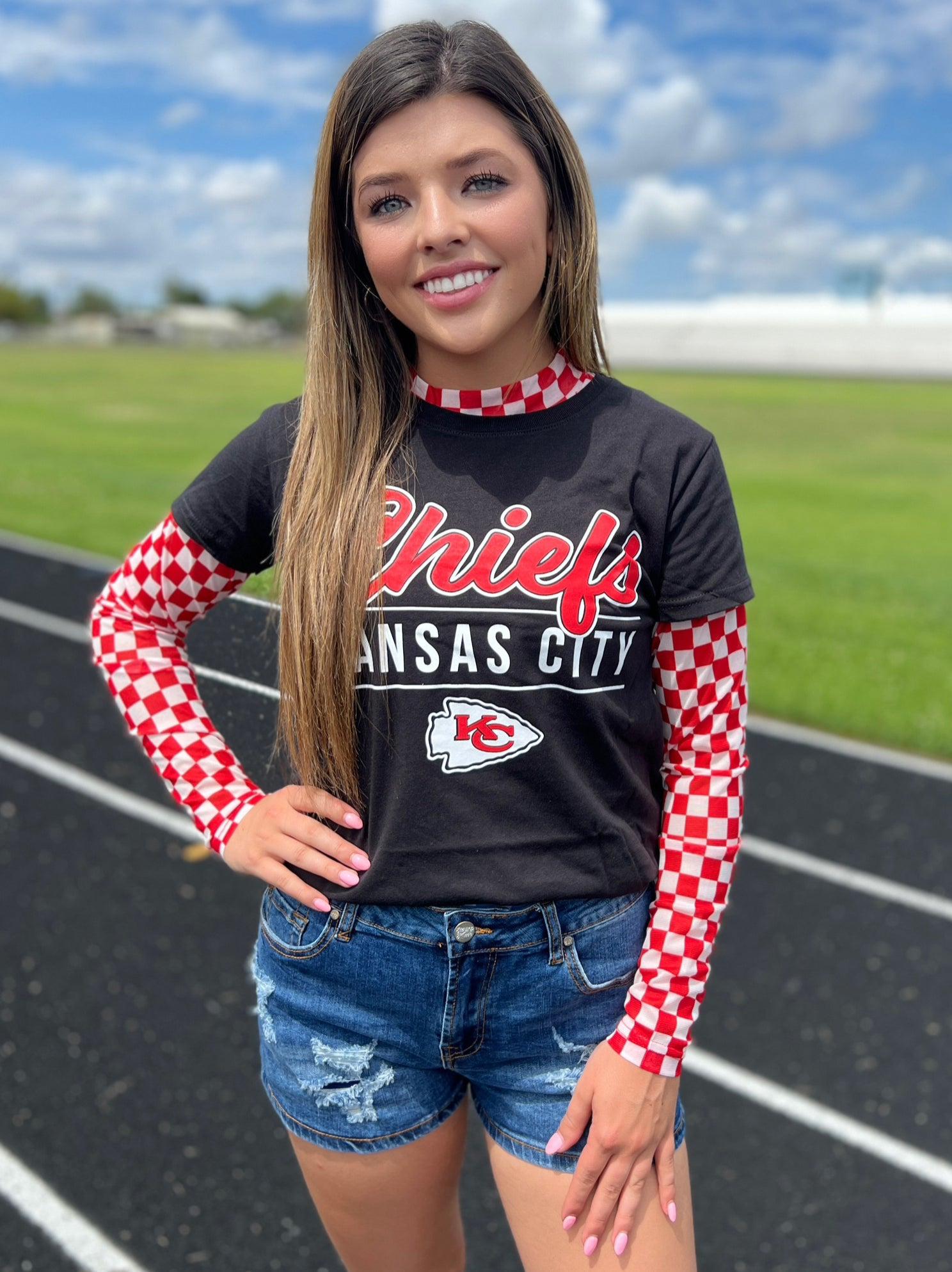 Sterling Kreek Pep Rally Red Mesh Top Product Image