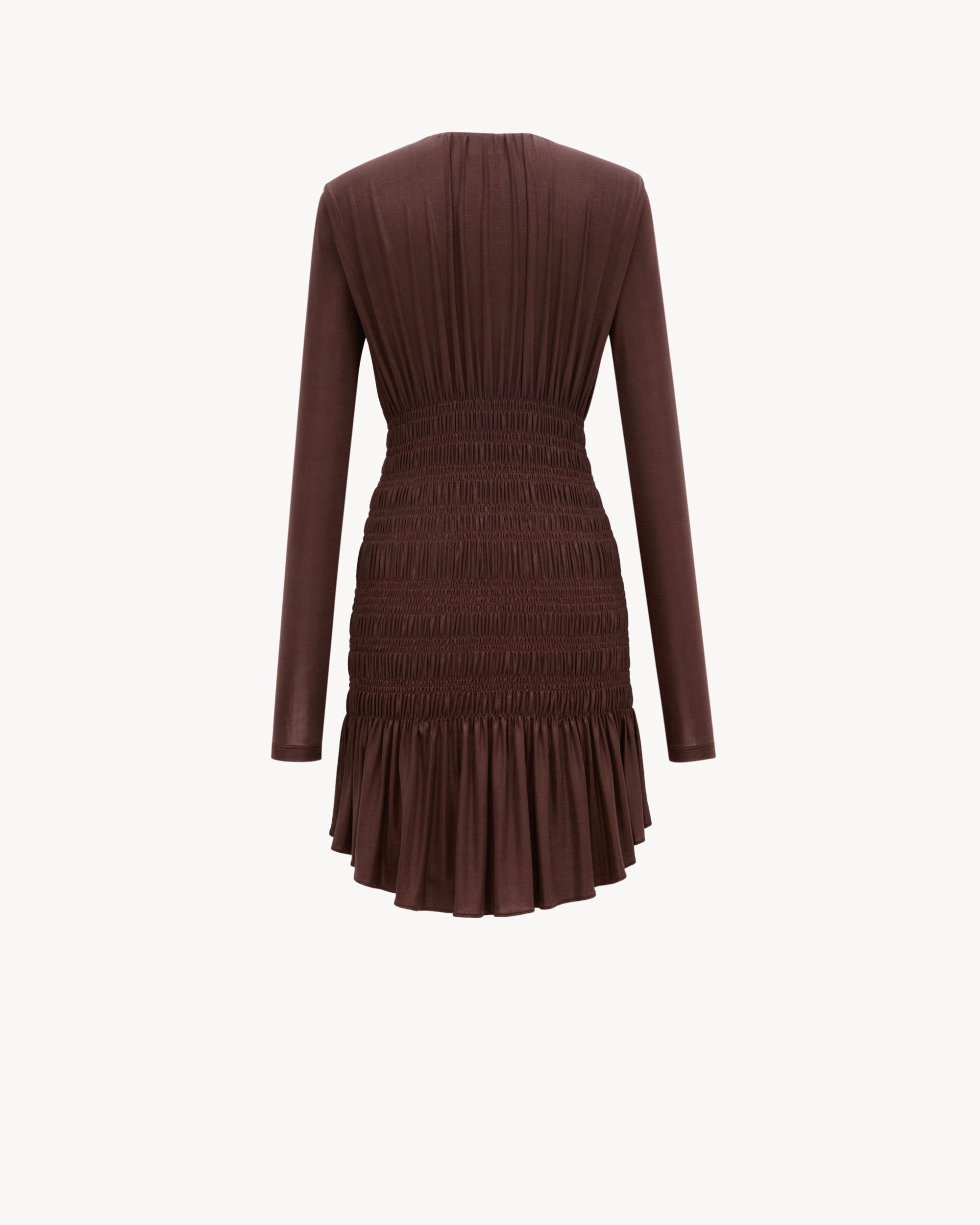 smocked dress in lamé jersey Product Image