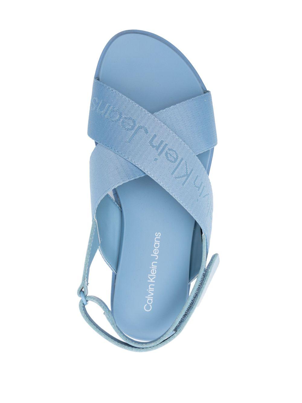 55mm logo-jacquard flatform sandals Product Image