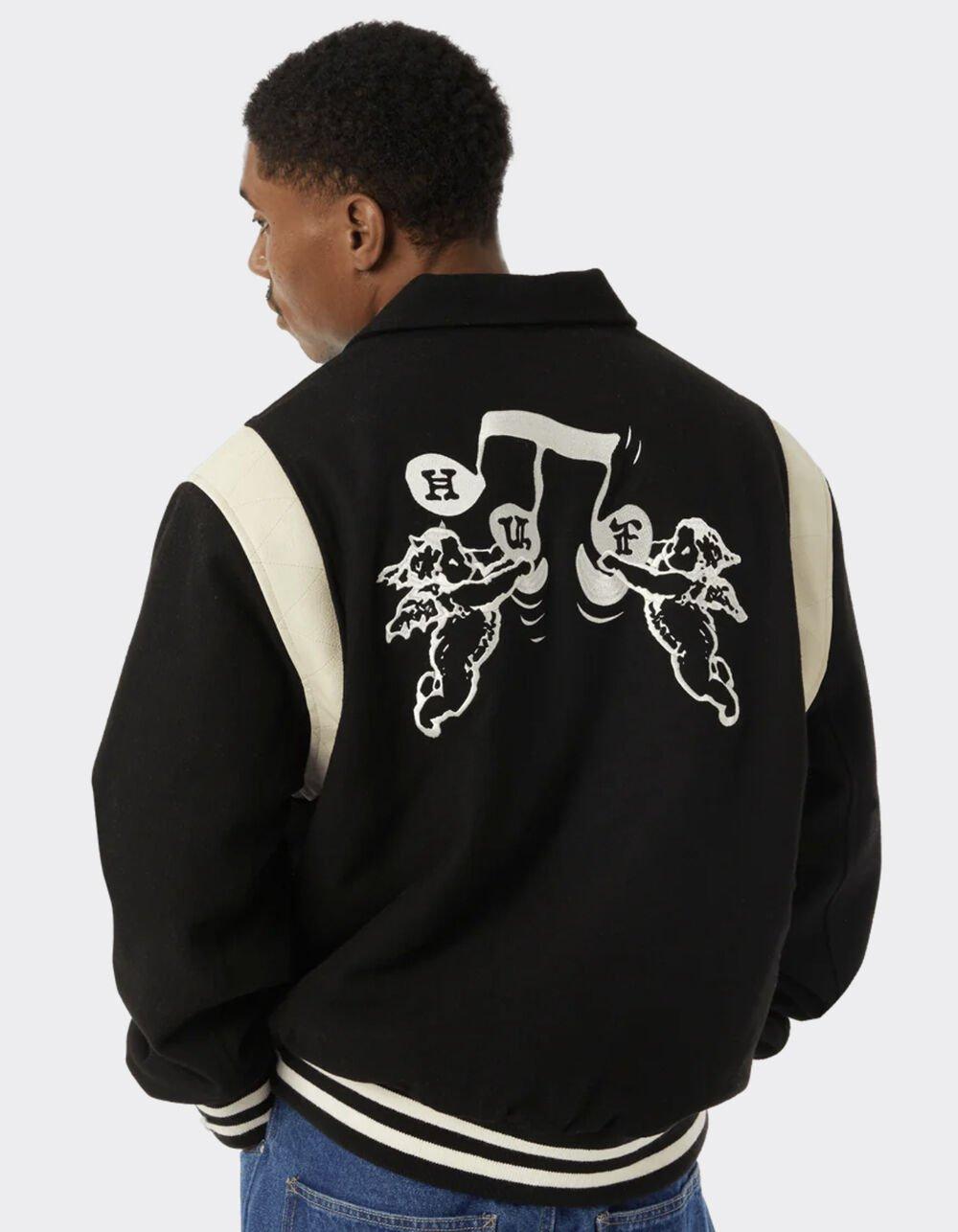 HUF Song Mens Varsity Jacket - BLACK Product Image
