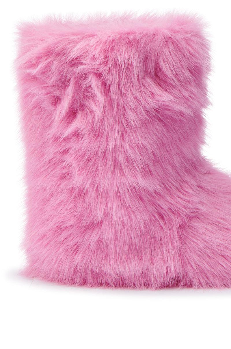 MELANIE PINK FURRY BOOTIE Product Image