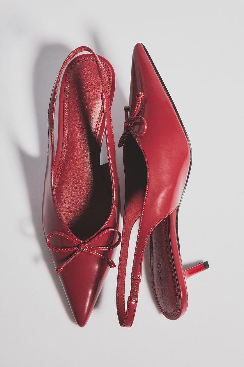 Bow Detail Slingback Pumps Product Image