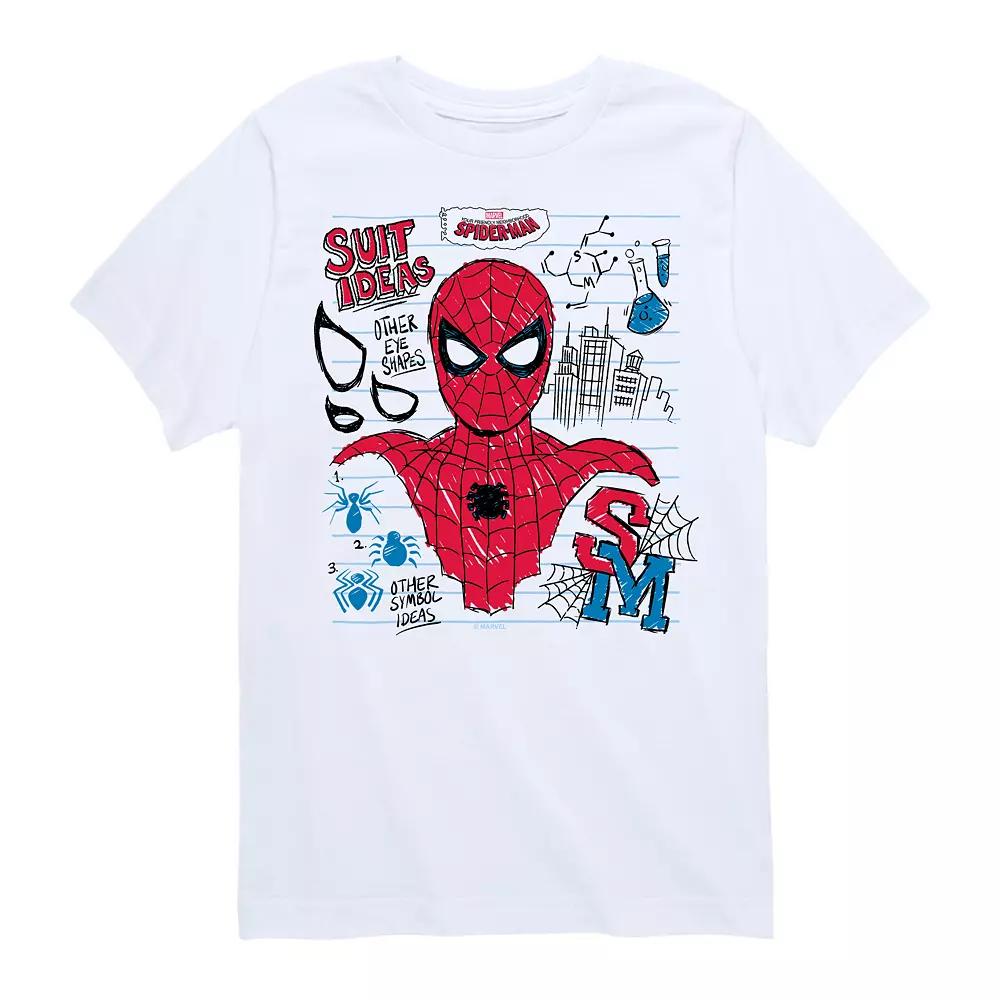Boys 8-20 Your Friendly Neighborhood Spider-Man Scribble Graphic Tee, Boy's,  Product Image