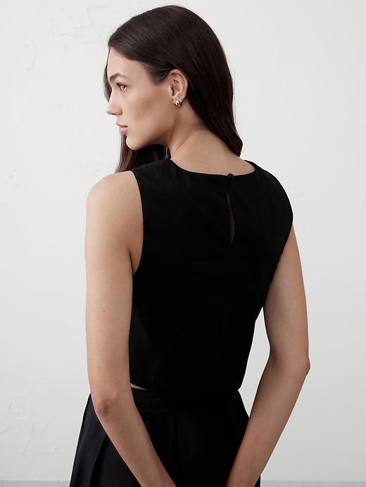 Cropped Denim Shell Product Image