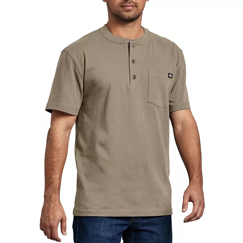 Men's Dickies Heavyweight Short Sleeve Henley,  Product Image