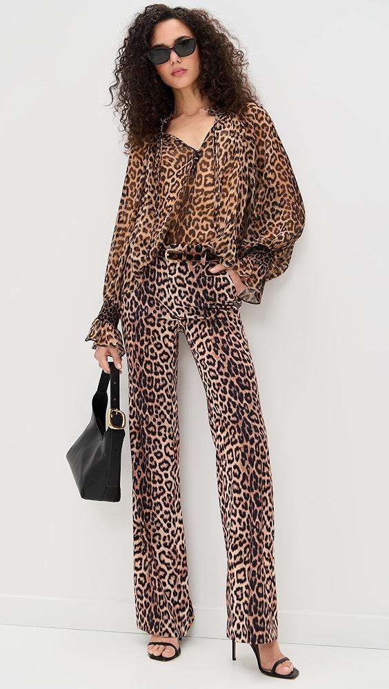 alice + olivia Remi Slim Bootcut Pants | Shopbop Product Image