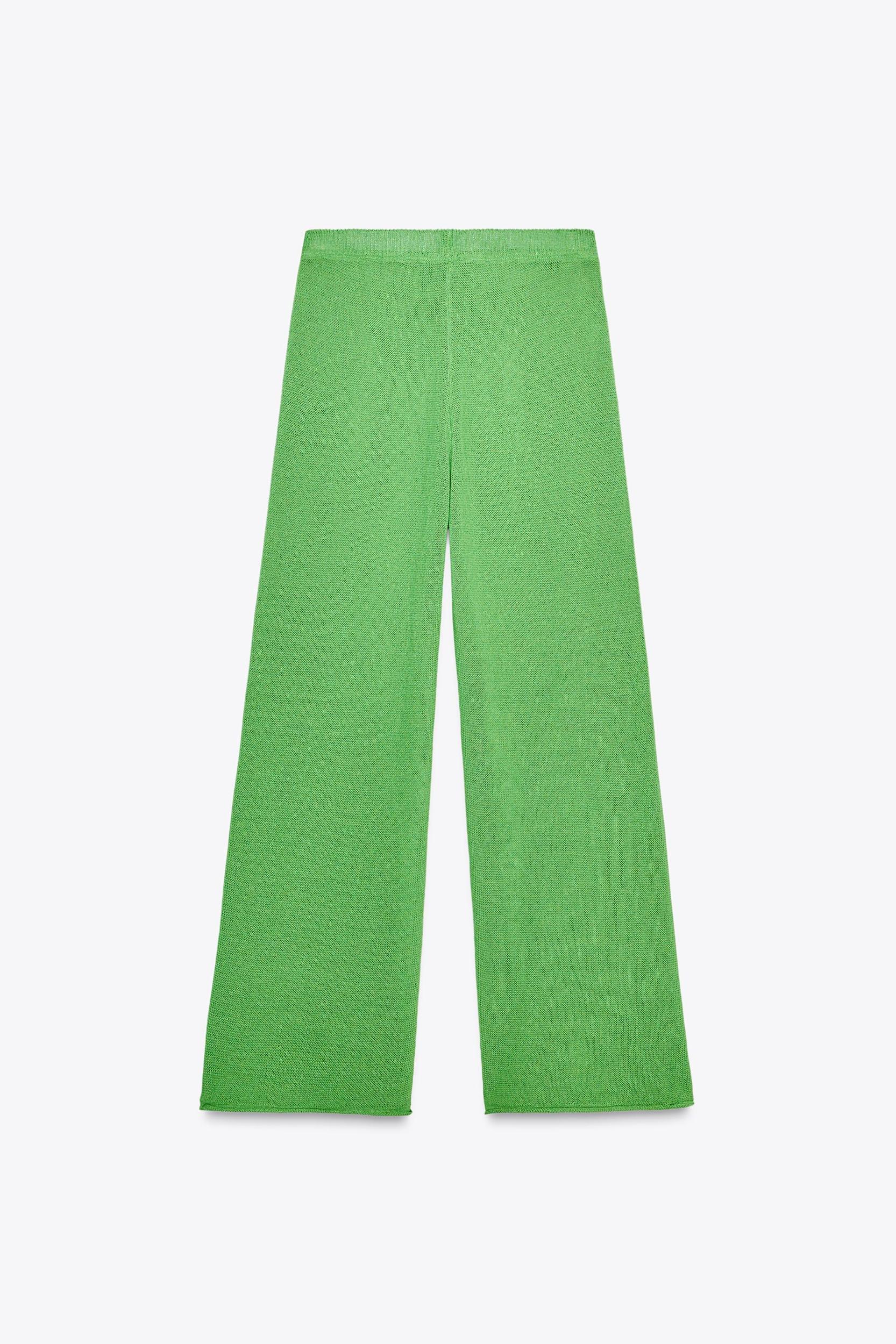 WIDE LEG KNIT PANTS Product Image